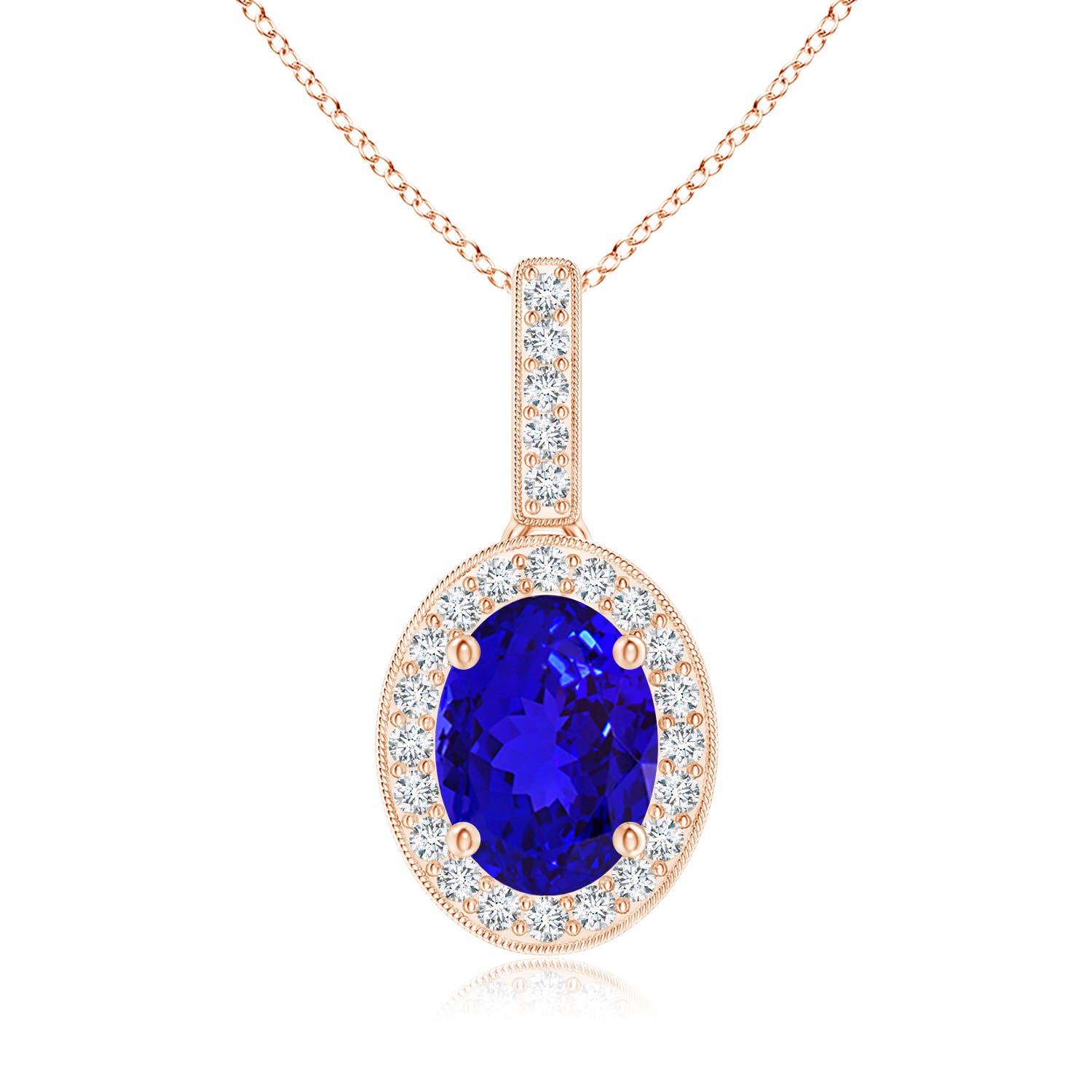 AAAA - Tanzanite / 1.43 CT / 14 KT Rose Gold