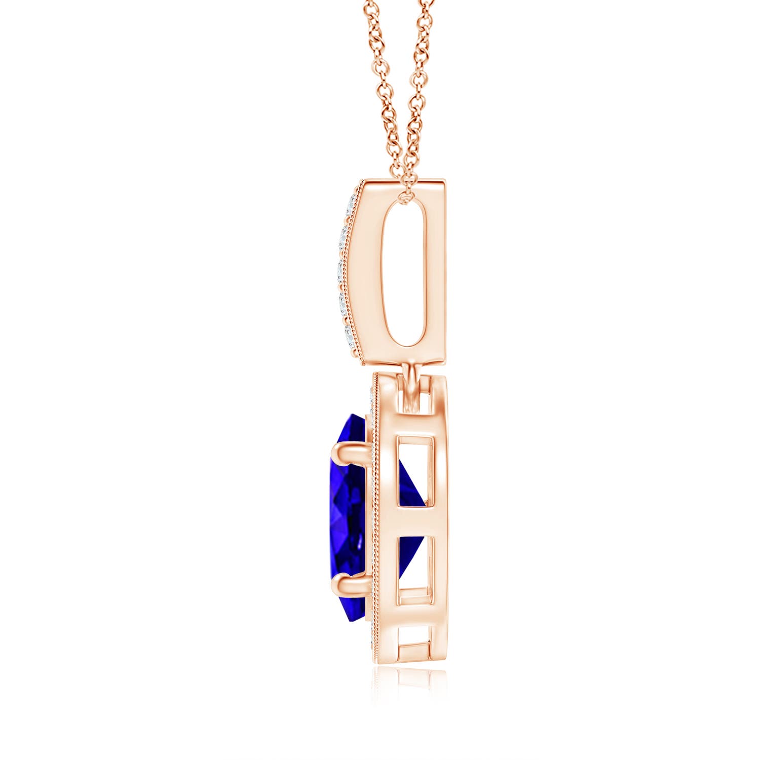 AAAA - Tanzanite / 1.43 CT / 14 KT Rose Gold