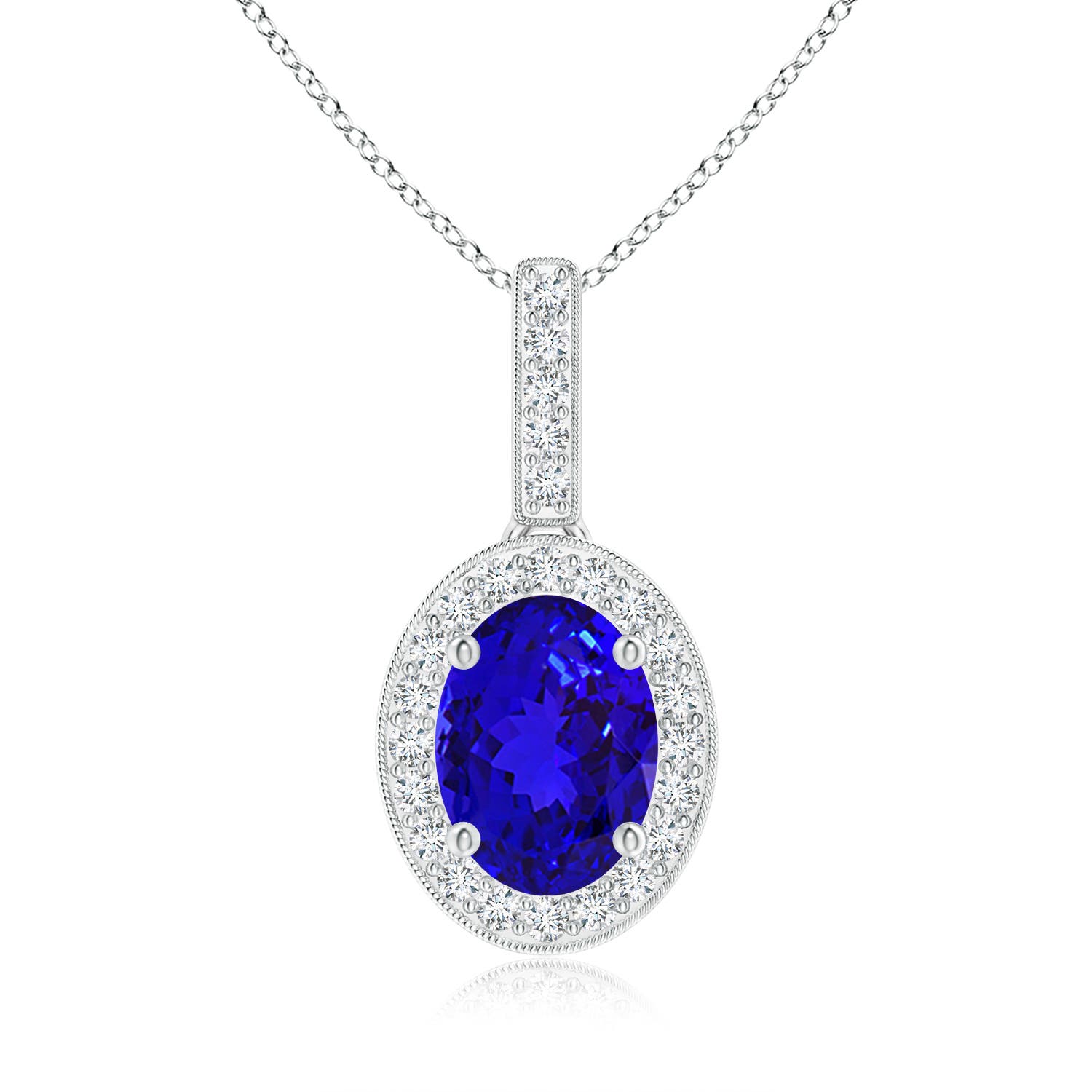 AAAA - Tanzanite / 1.43 CT / 14 KT White Gold