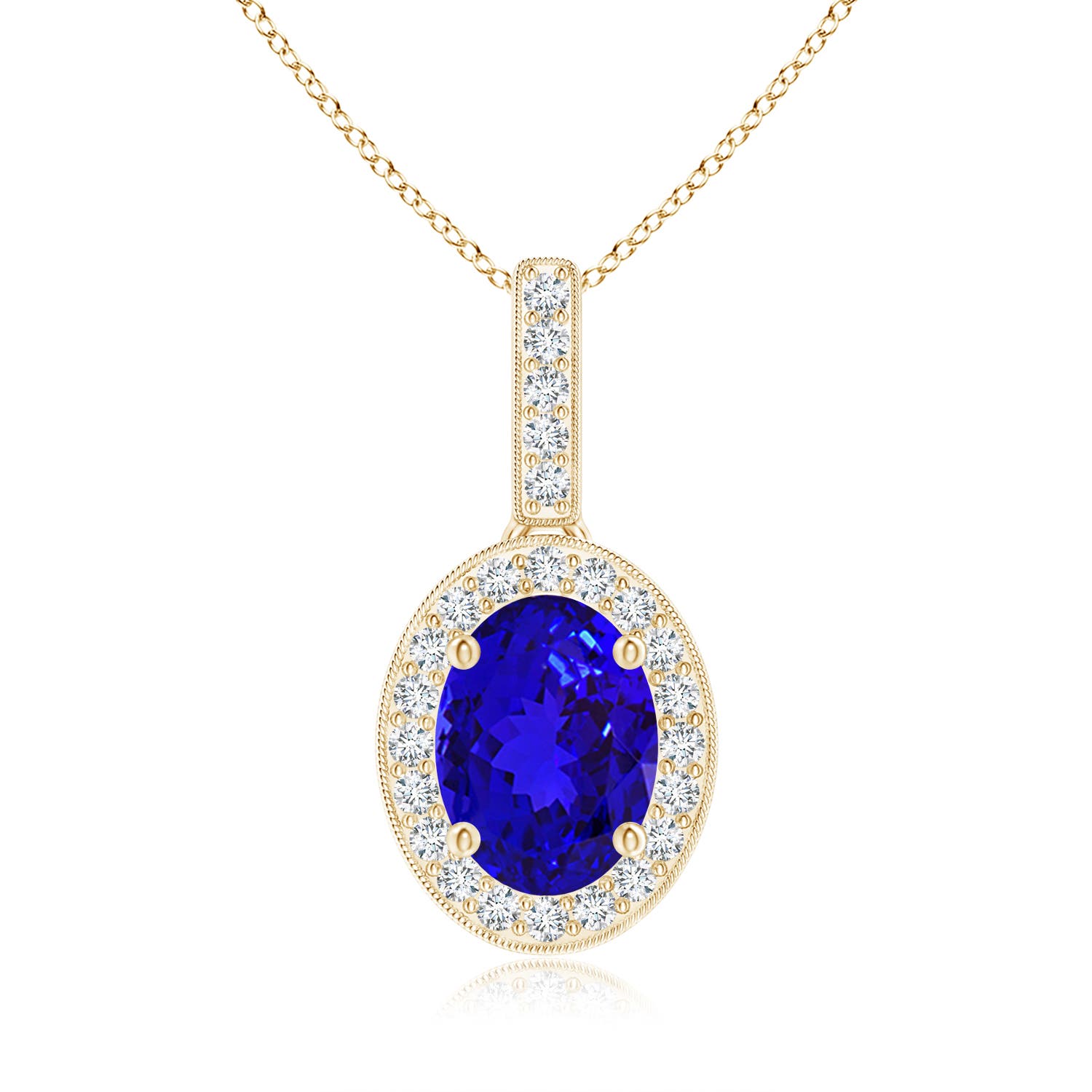 AAAA - Tanzanite / 1.43 CT / 14 KT Yellow Gold