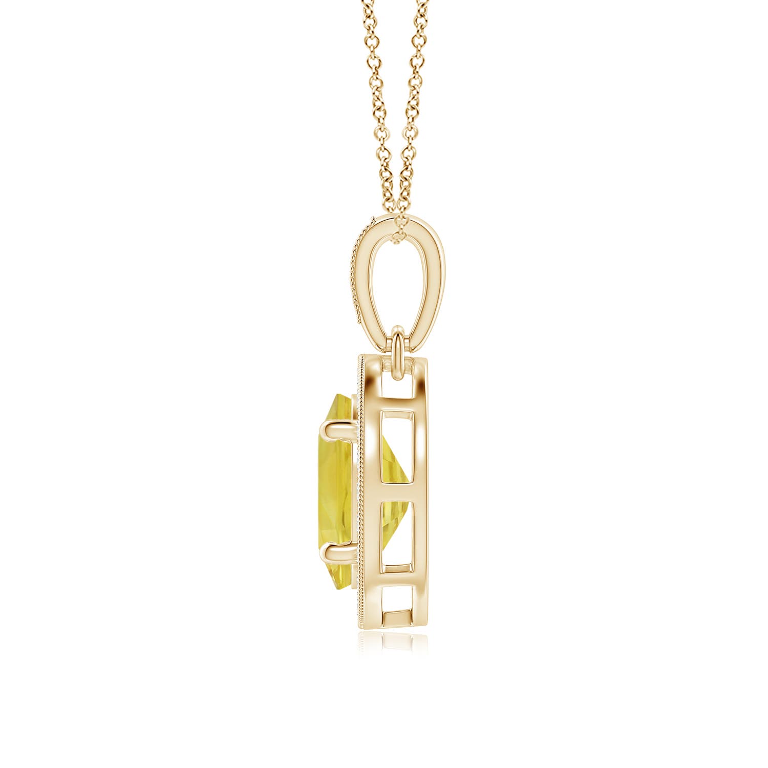 A - Yellow Sapphire / 1.68 CT / 14 KT Yellow Gold