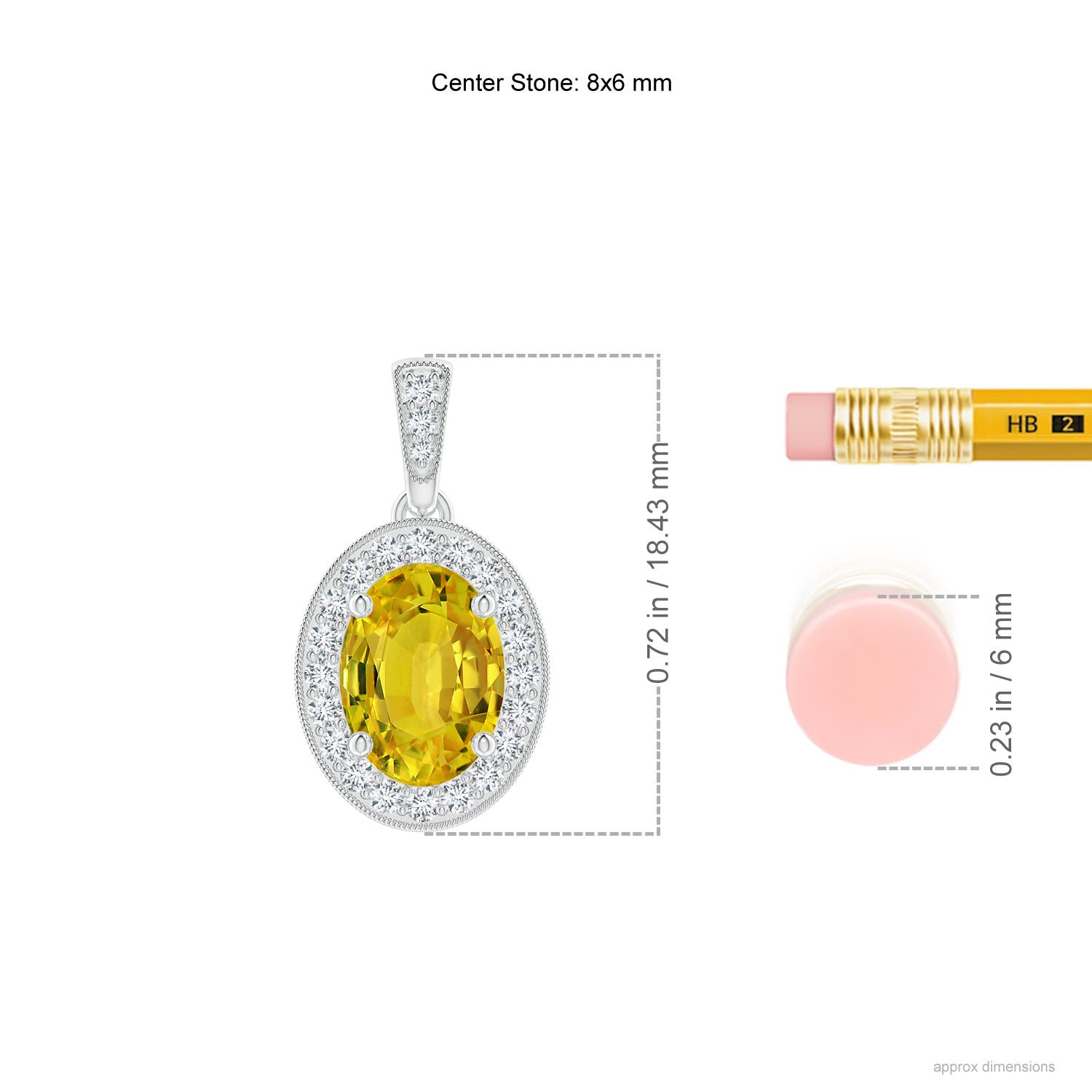 AAAA - Yellow Sapphire / 1.68 CT / 14 KT White Gold