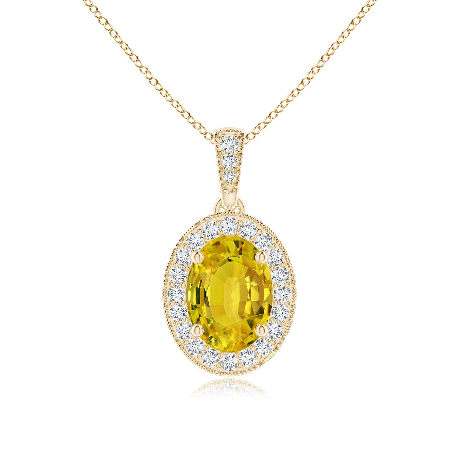 AAAA - Yellow Sapphire / 1.68 CT / 14 KT Yellow Gold