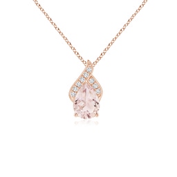 Drop Rose Gold Morganite Necklaces & Pendants