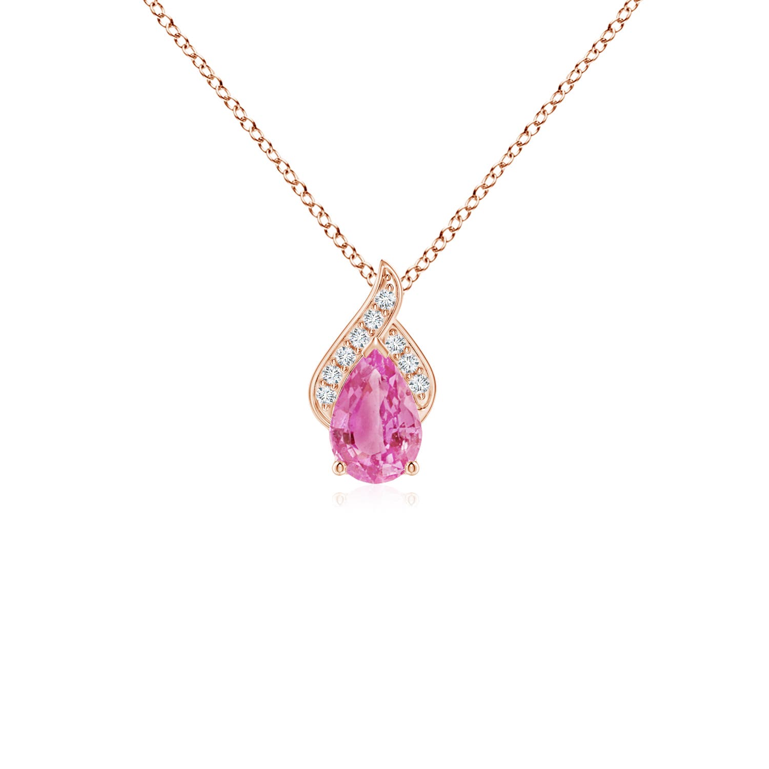 AA - Pink Sapphire / 0.48 CT / 14 KT Rose Gold