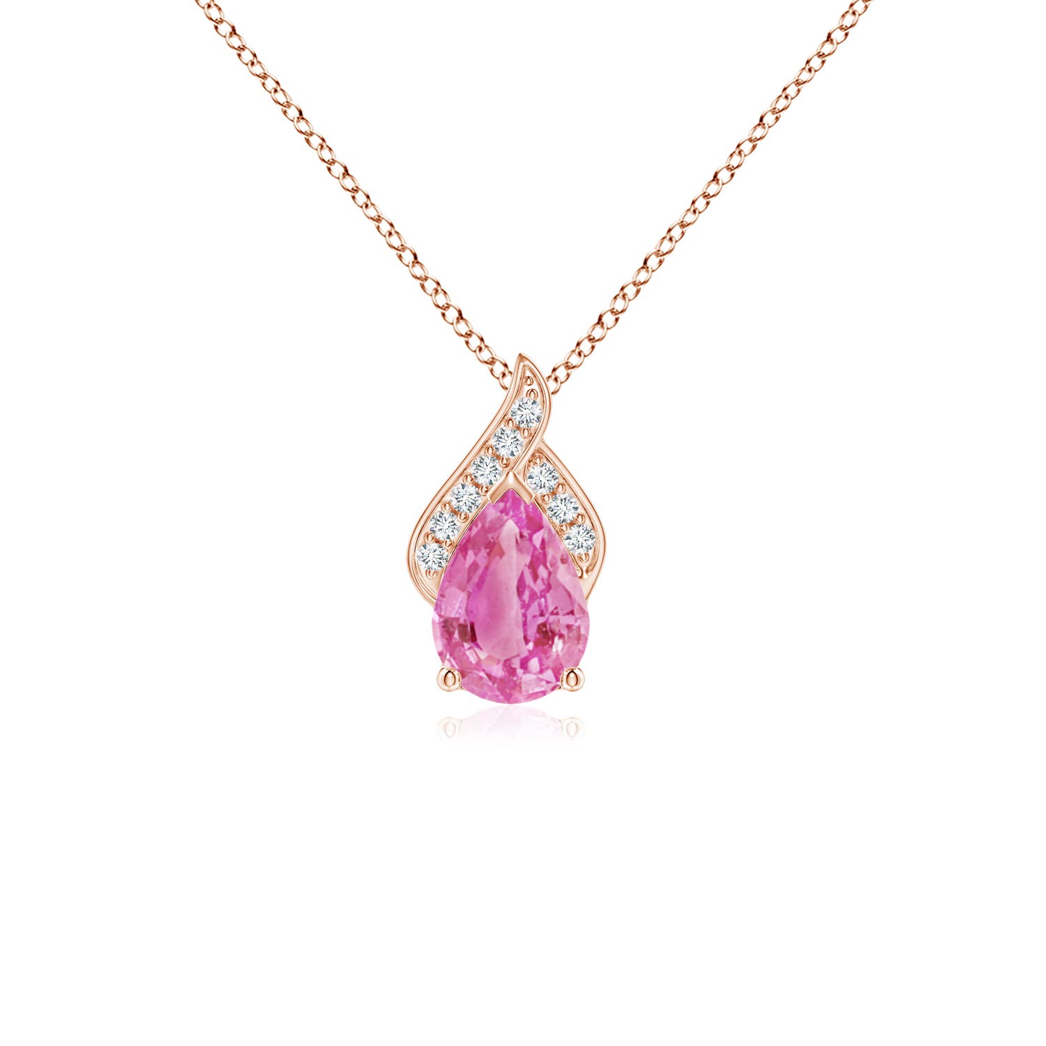 AA - Pink Sapphire / 0.8 CT / 14 KT Rose Gold