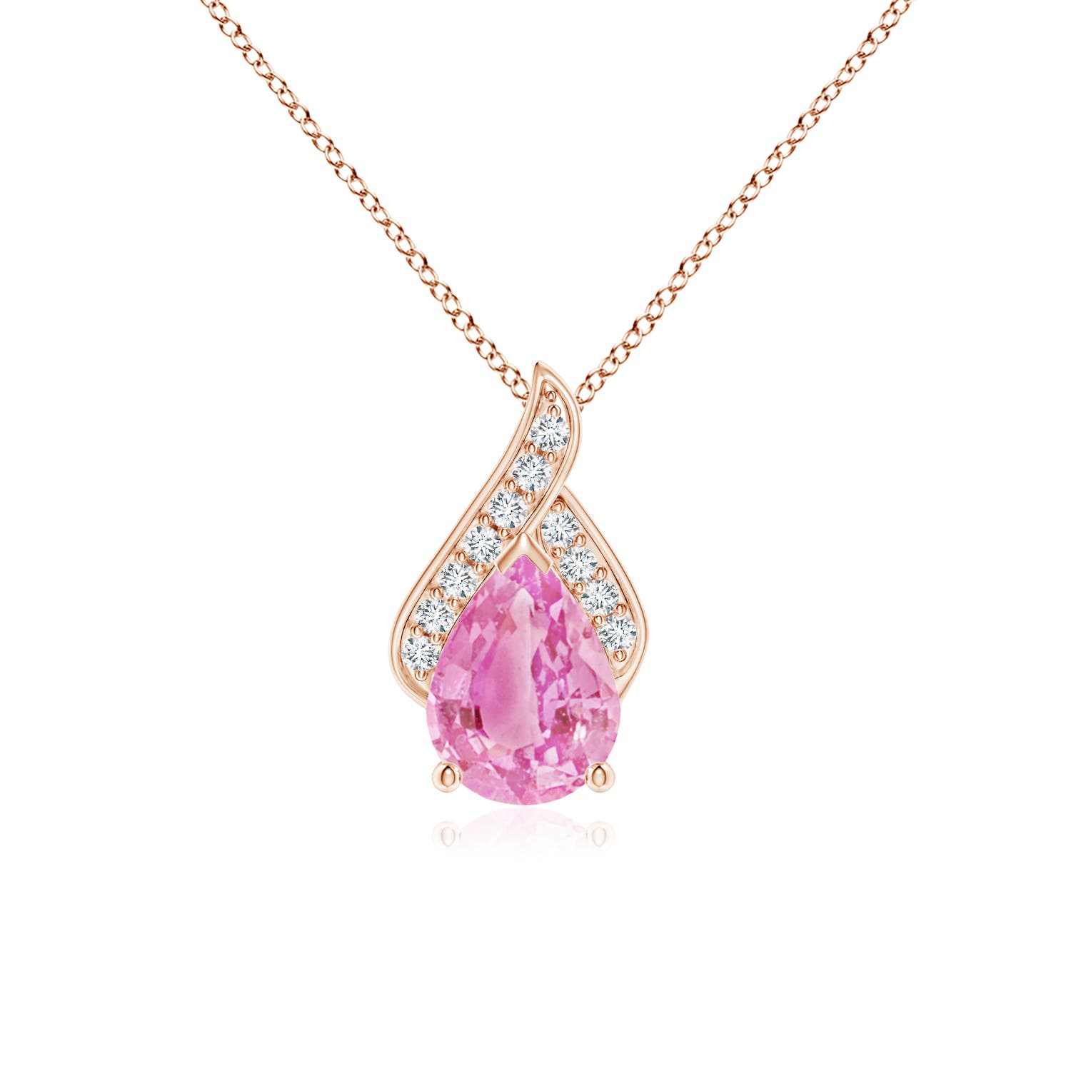 A - Pink Sapphire / 1.34 CT / 14 KT Rose Gold