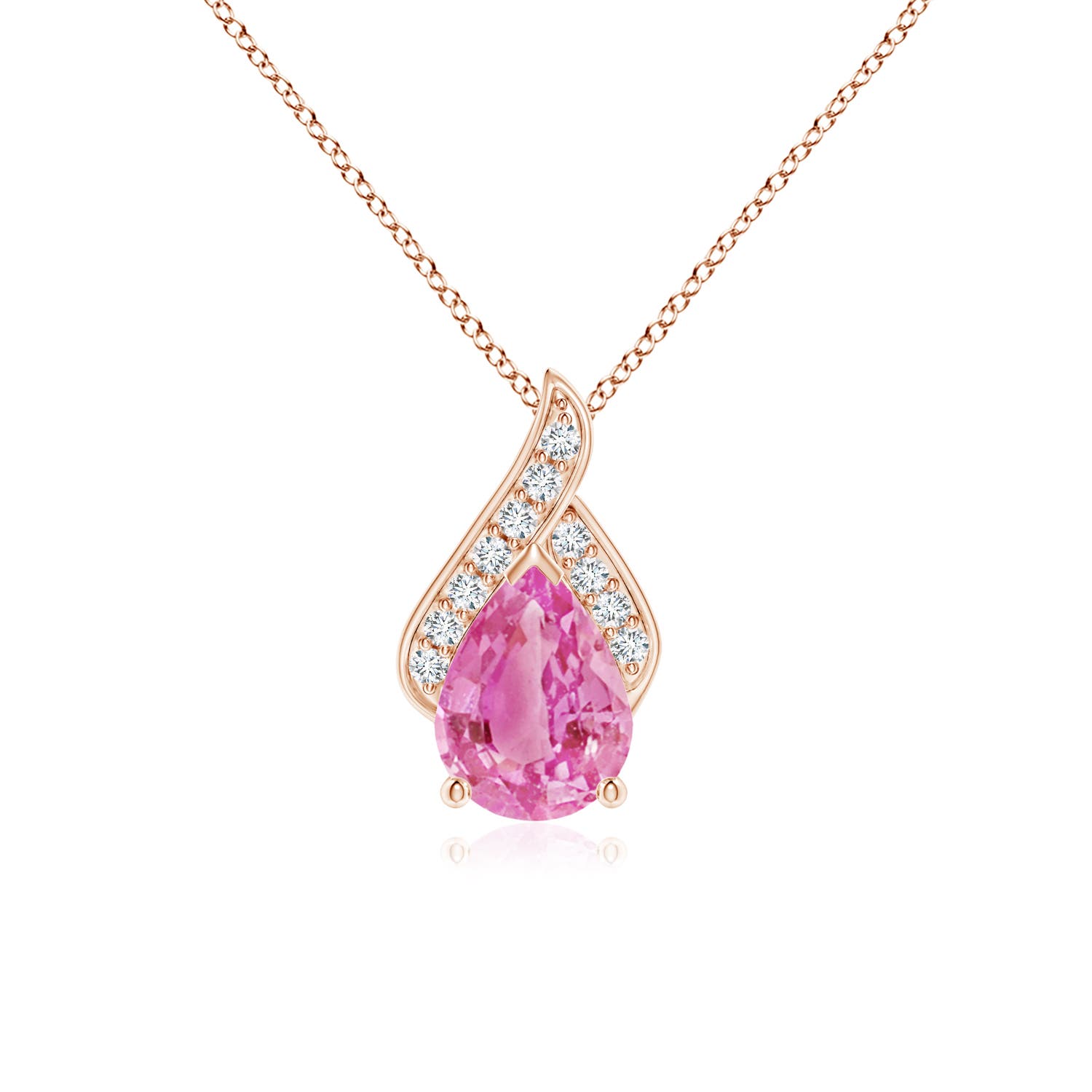 AA - Pink Sapphire / 1.34 CT / 14 KT Rose Gold