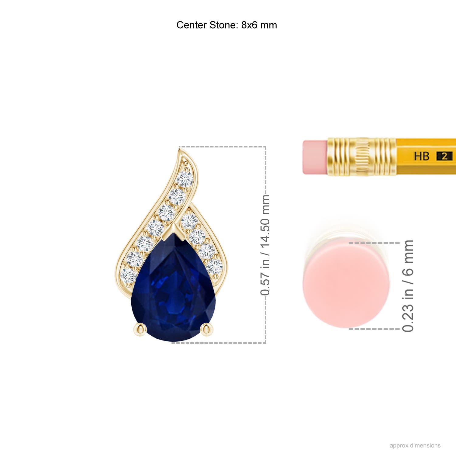 AA - Blue Sapphire / 1.24 CT / 14 KT Yellow Gold