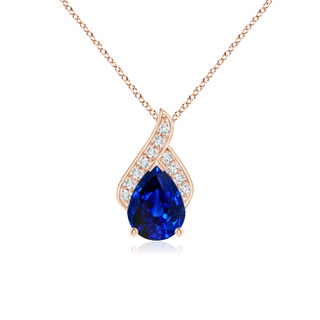 Pear Lab-Grown Lab Grown Blue Sapphire