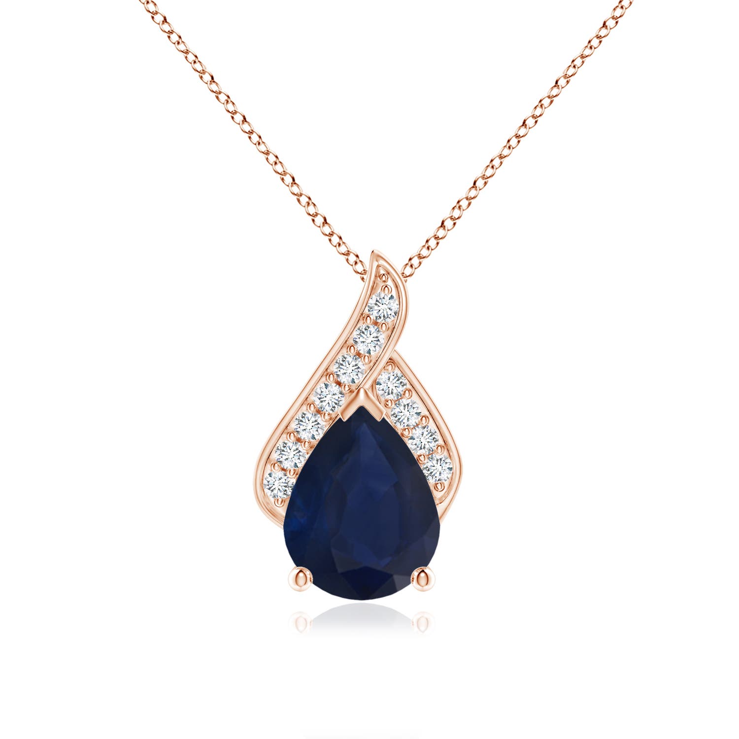 A - Blue Sapphire / 1.86 CT / 14 KT Rose Gold