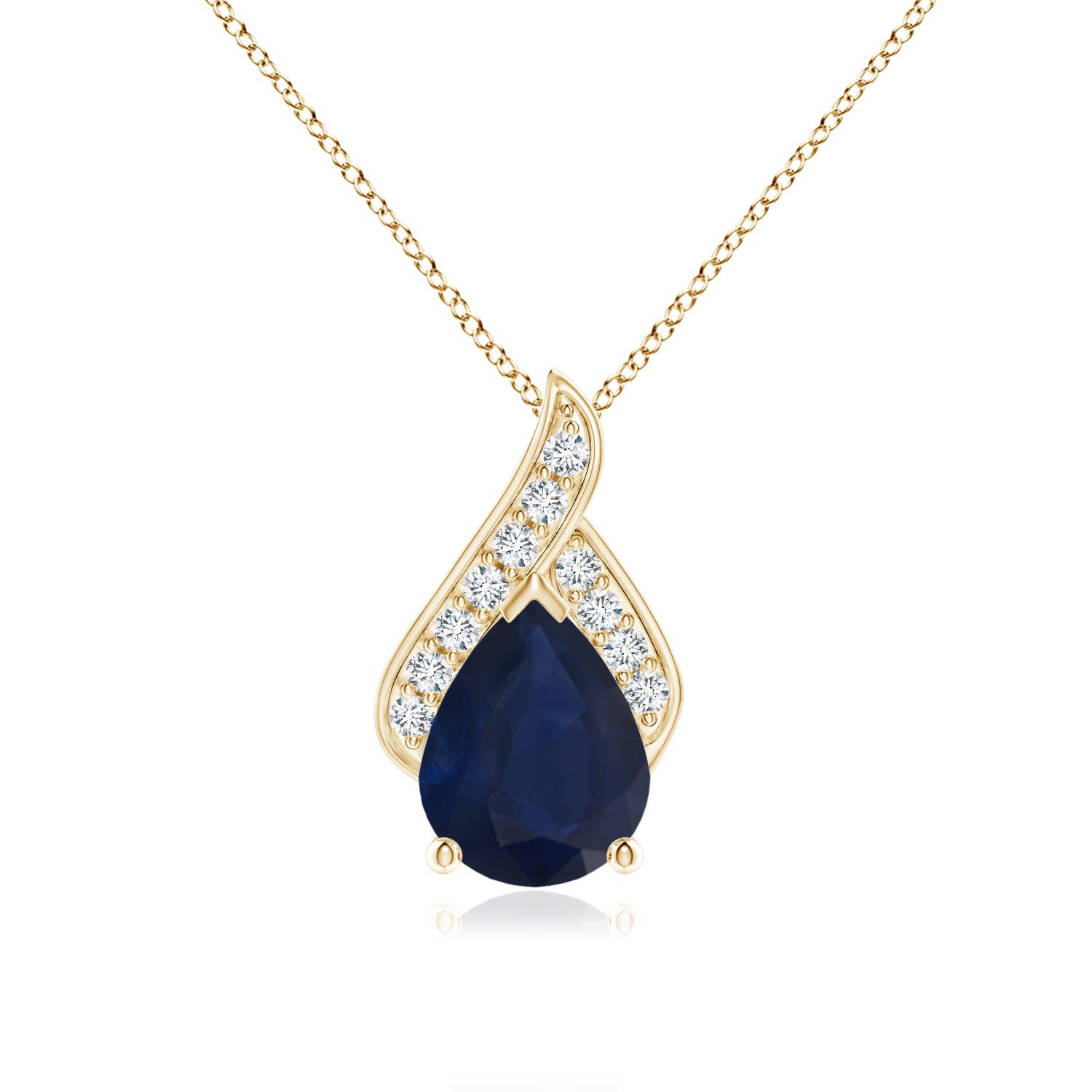 A - Blue Sapphire / 1.86 CT / 14 KT Yellow Gold