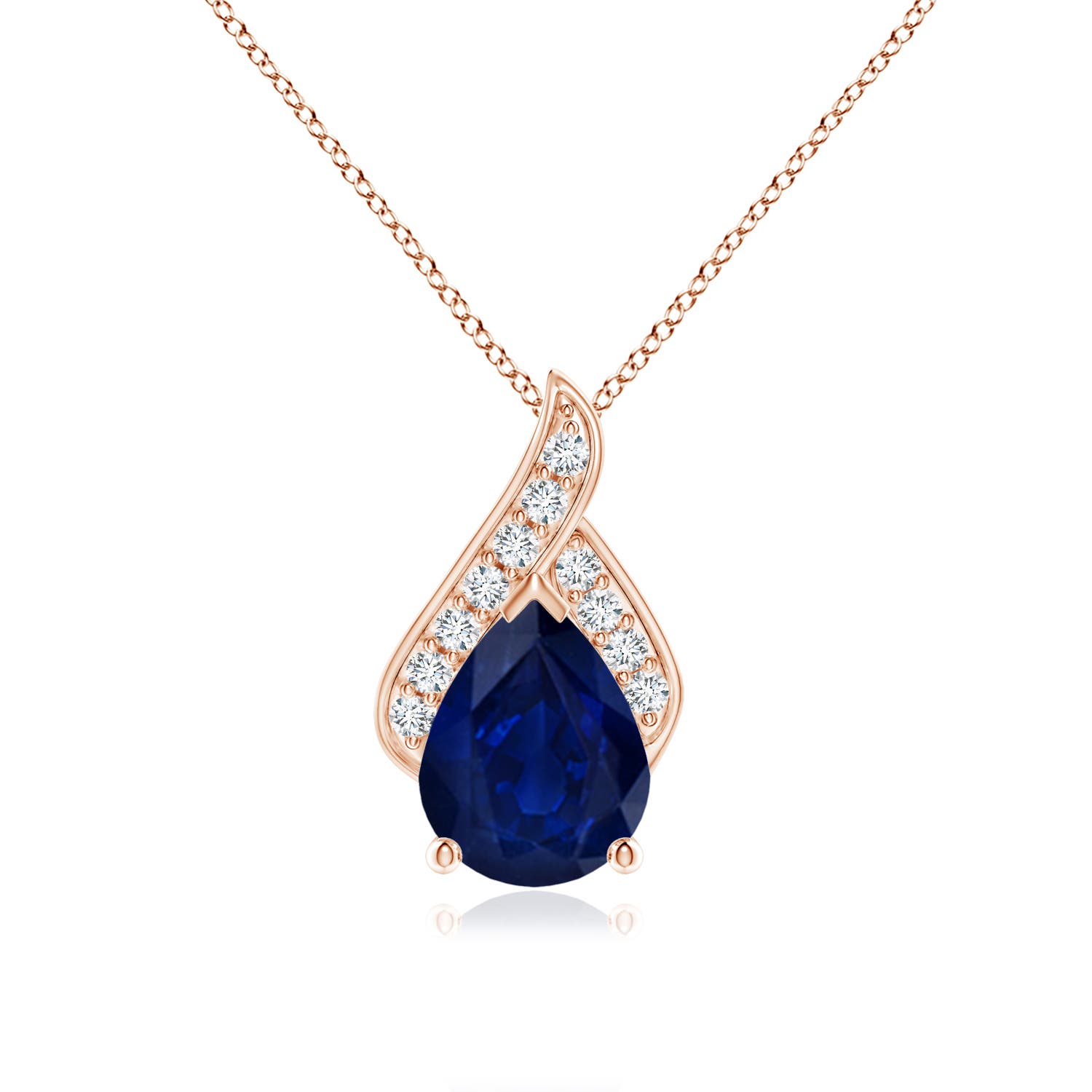 AA - Blue Sapphire / 1.86 CT / 14 KT Rose Gold