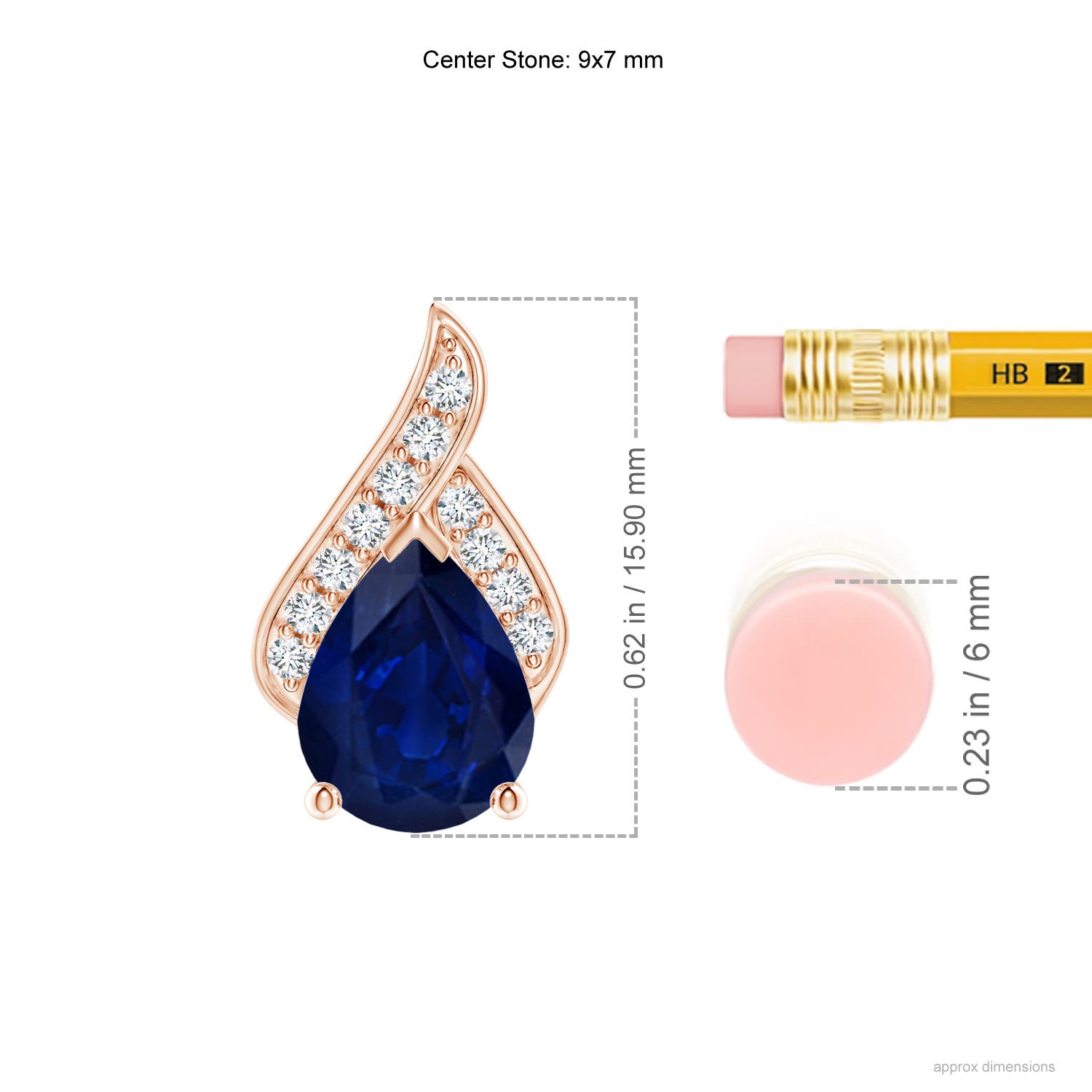 AA - Blue Sapphire / 1.86 CT / 14 KT Rose Gold