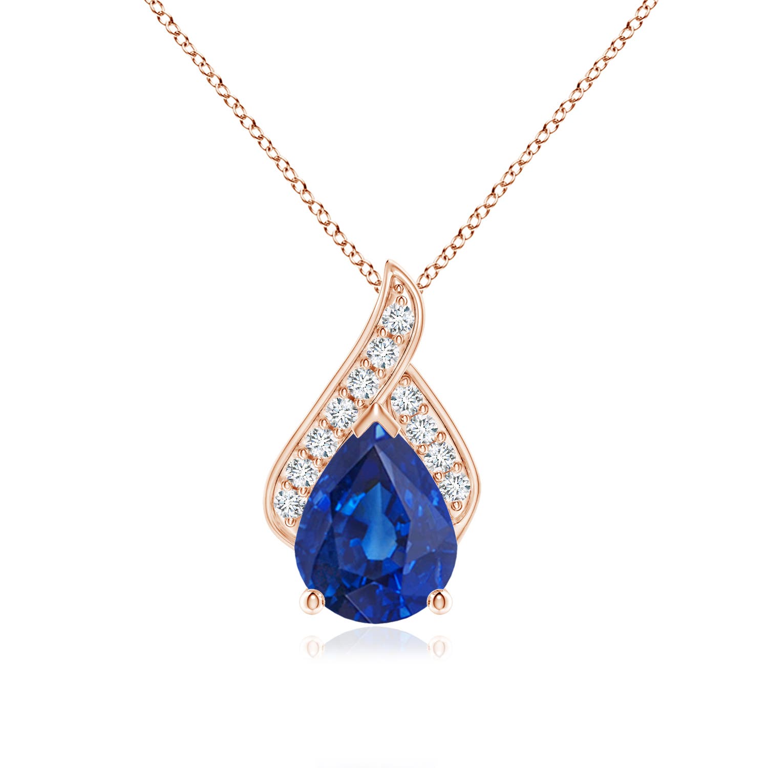 AAA - Blue Sapphire / 1.86 CT / 14 KT Rose Gold