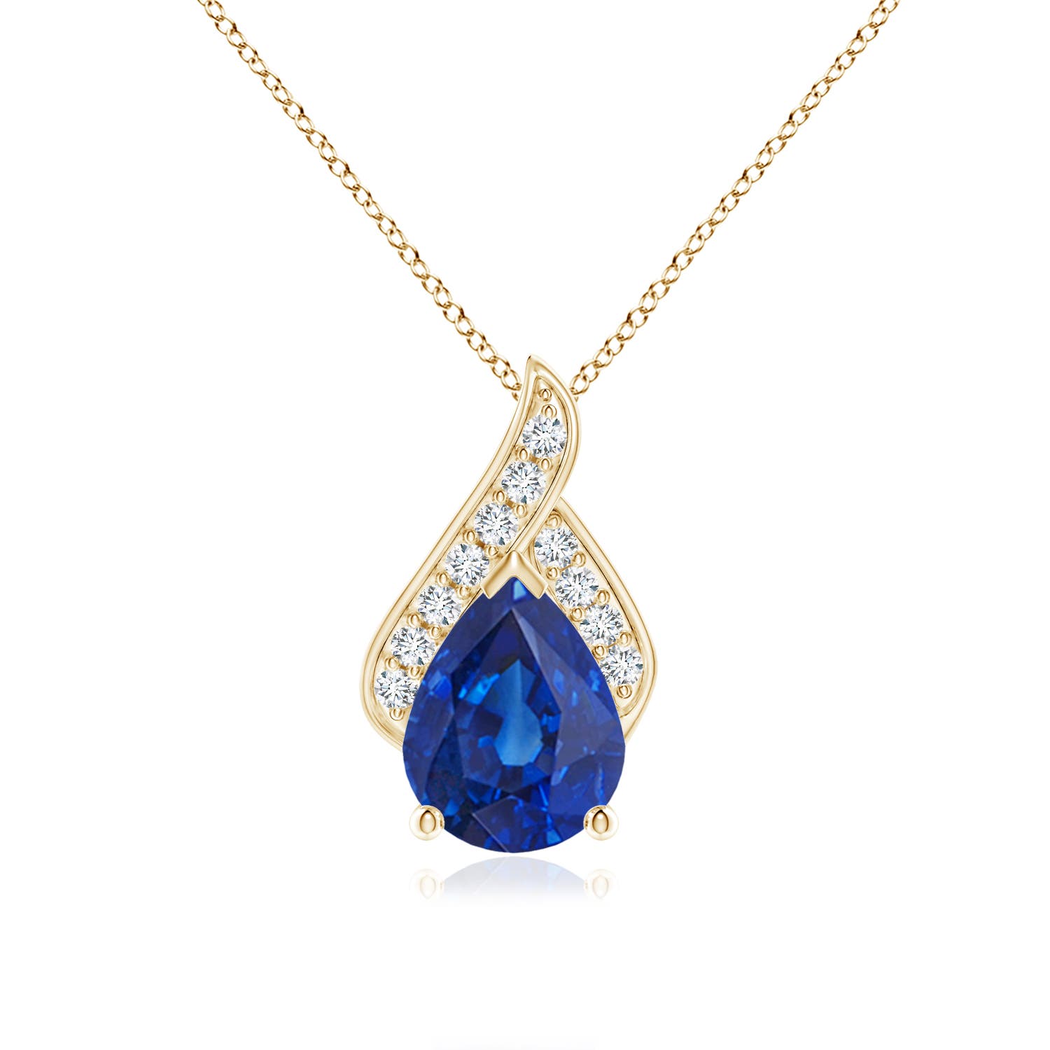 AAA - Blue Sapphire / 1.86 CT / 14 KT Yellow Gold