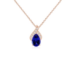 Drop Rose Gold Tanzanite Necklaces & Pendants