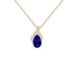 Drop Yellow Gold Tanzanite Necklaces & Pendants