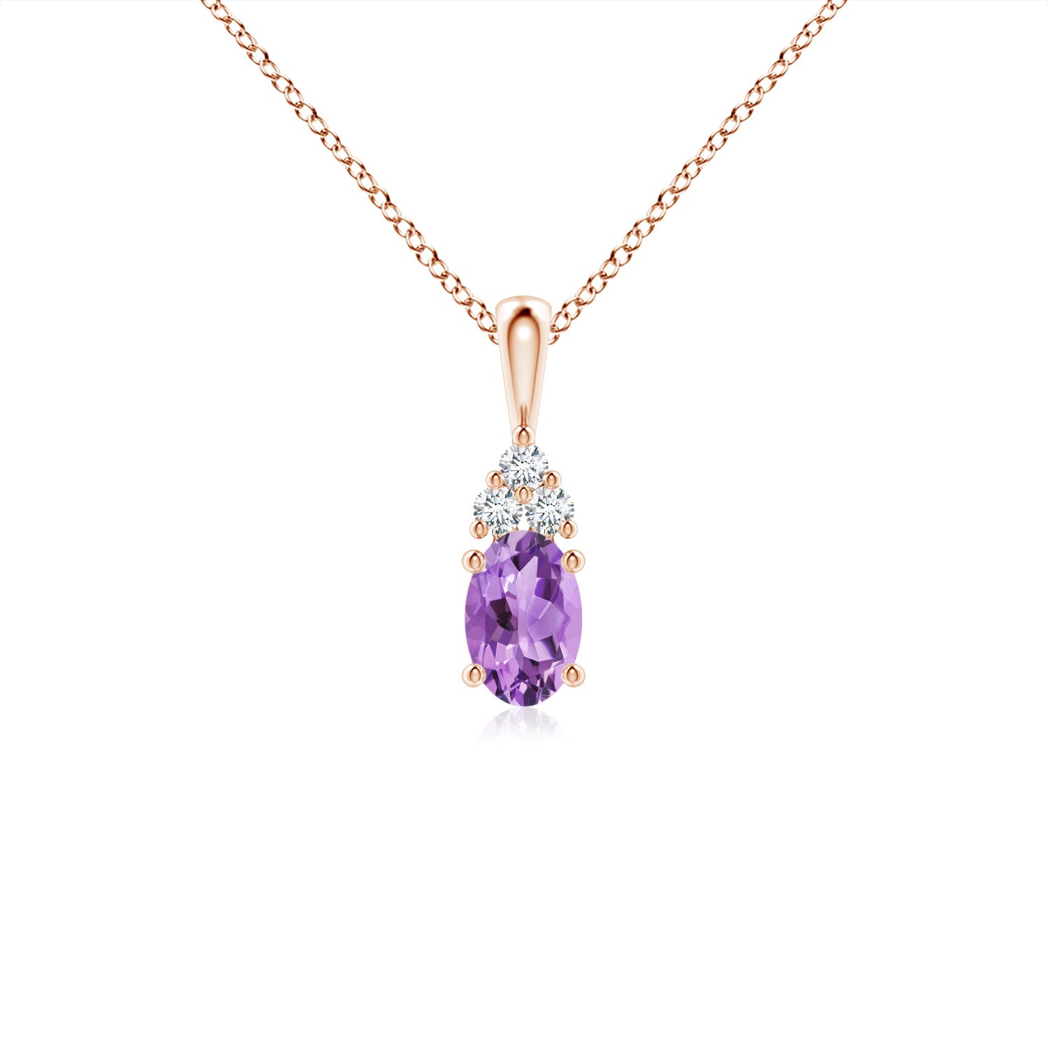 A - Amethyst / 0.46 CT / 14 KT Rose Gold