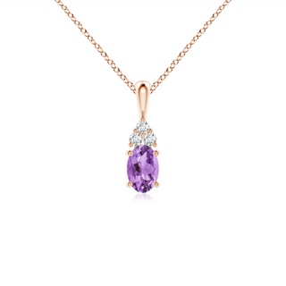 Oval A Amethyst