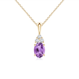 Oval A Amethyst