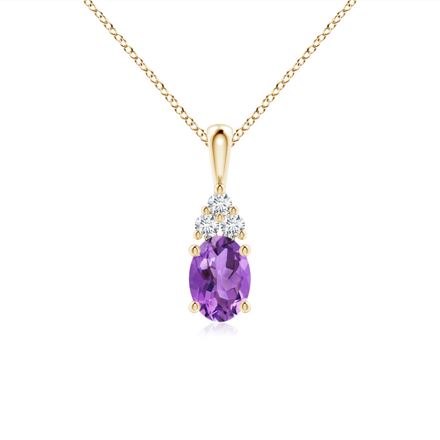 AA - Amethyst / 0.81 CT / 14 KT Yellow Gold