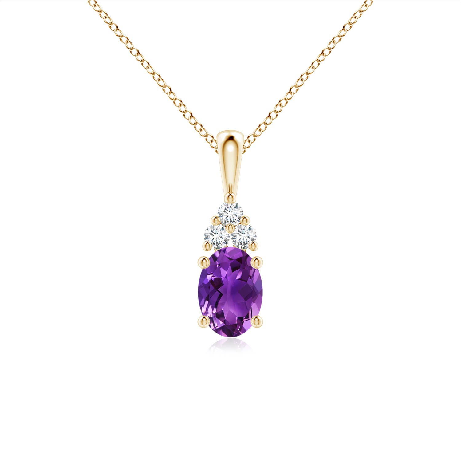 AAAA - Amethyst / 0.81 CT / 14 KT Yellow Gold