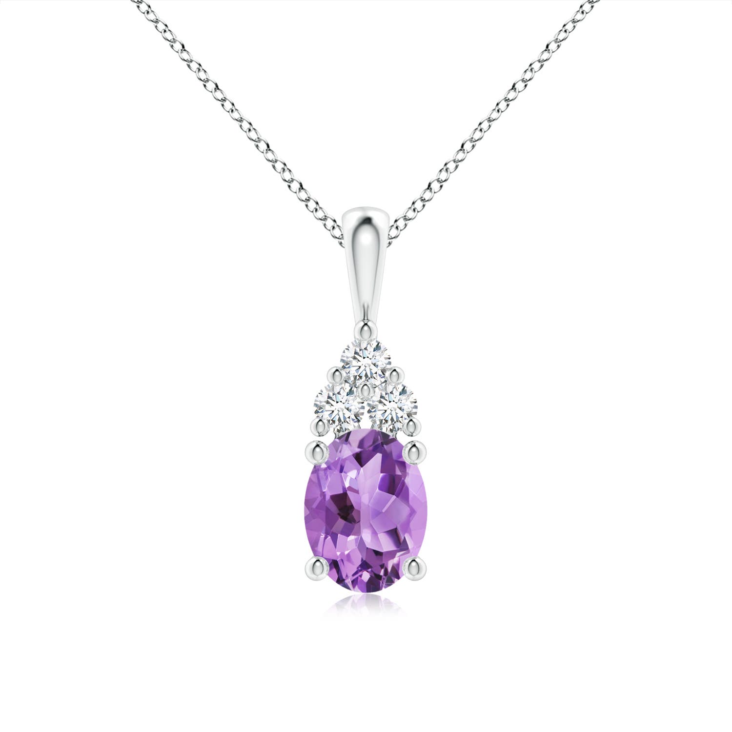 A - Amethyst / 1.36 CT / 14 KT White Gold