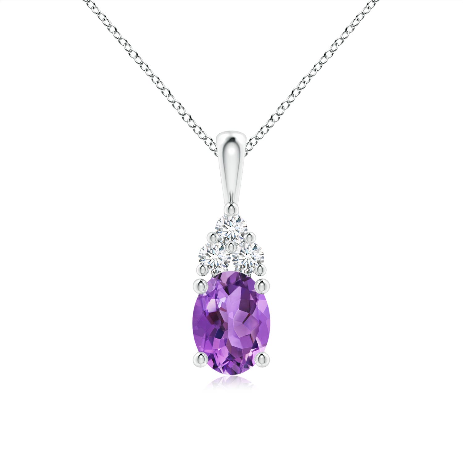 AA - Amethyst / 1.36 CT / 14 KT White Gold