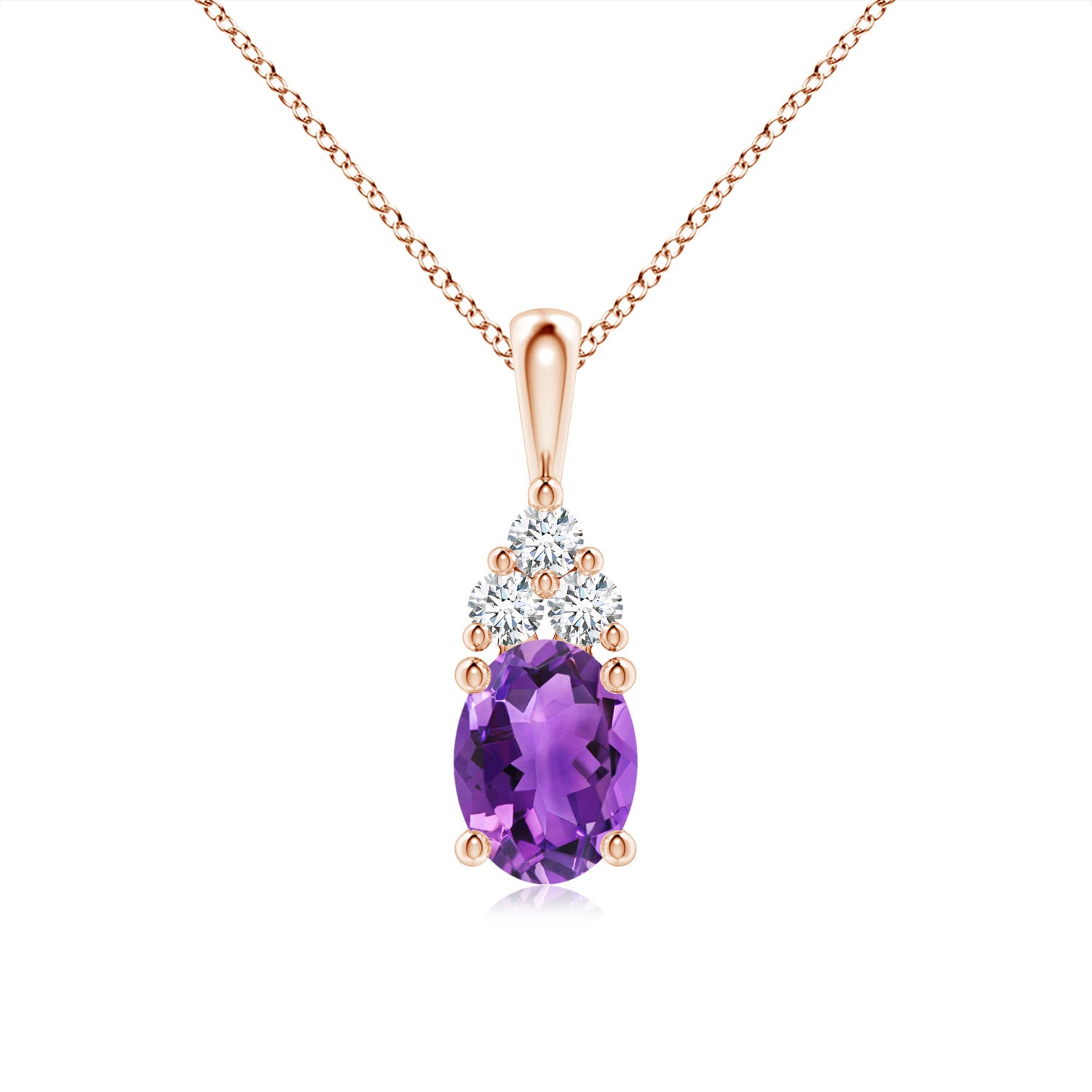 AAA - Amethyst / 1.36 CT / 14 KT Rose Gold