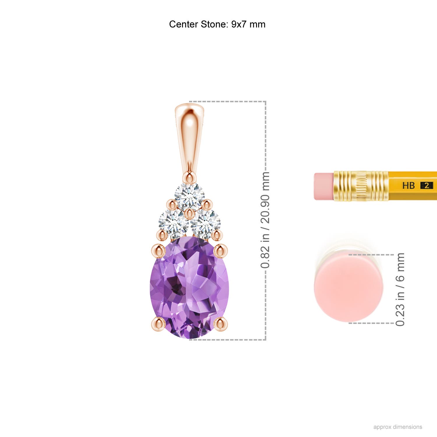 A - Amethyst / 1.83 CT / 14 KT Rose Gold