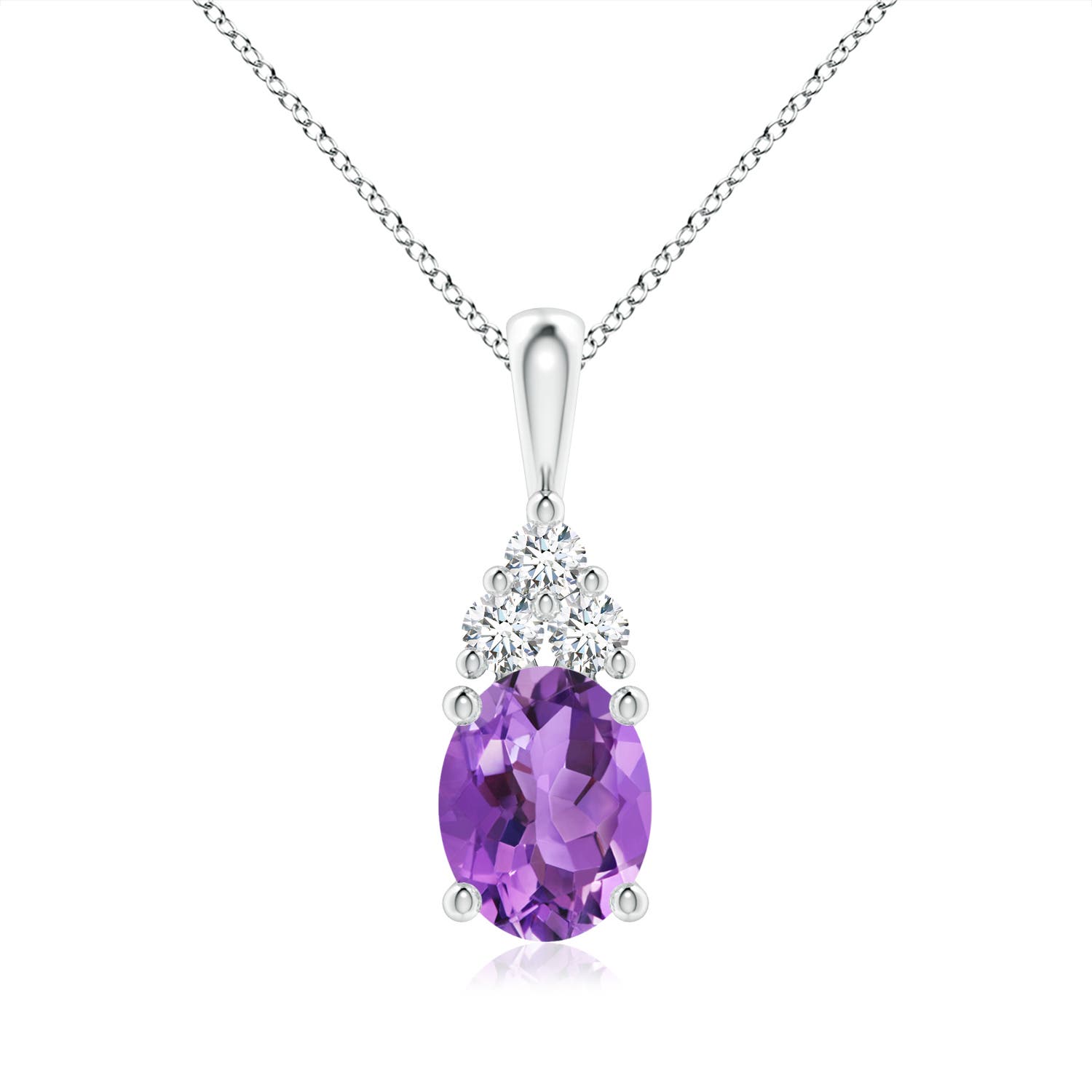 AA - Amethyst / 1.83 CT / 14 KT White Gold