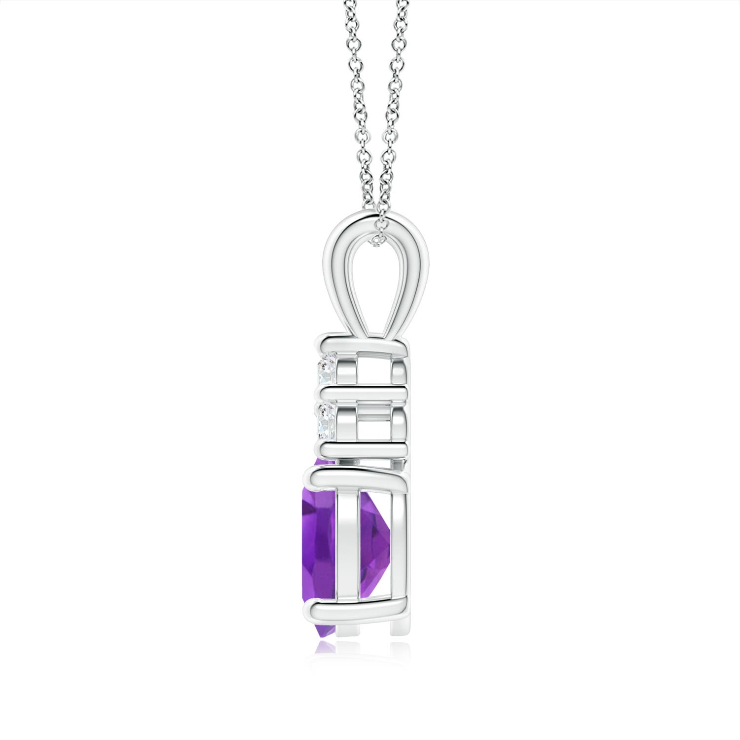 AA - Amethyst / 1.83 CT / 14 KT White Gold