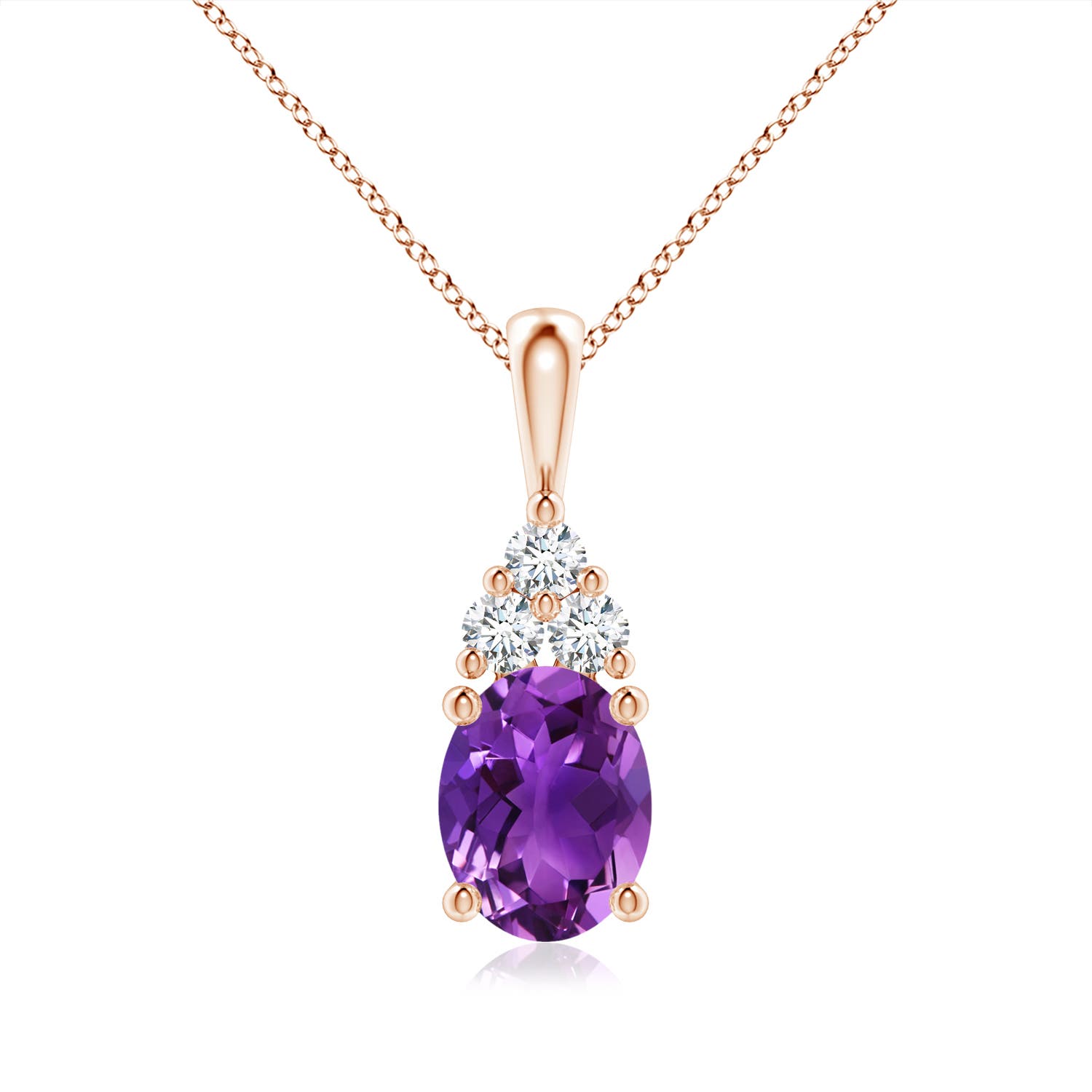 AAAA - Amethyst / 1.83 CT / 14 KT Rose Gold