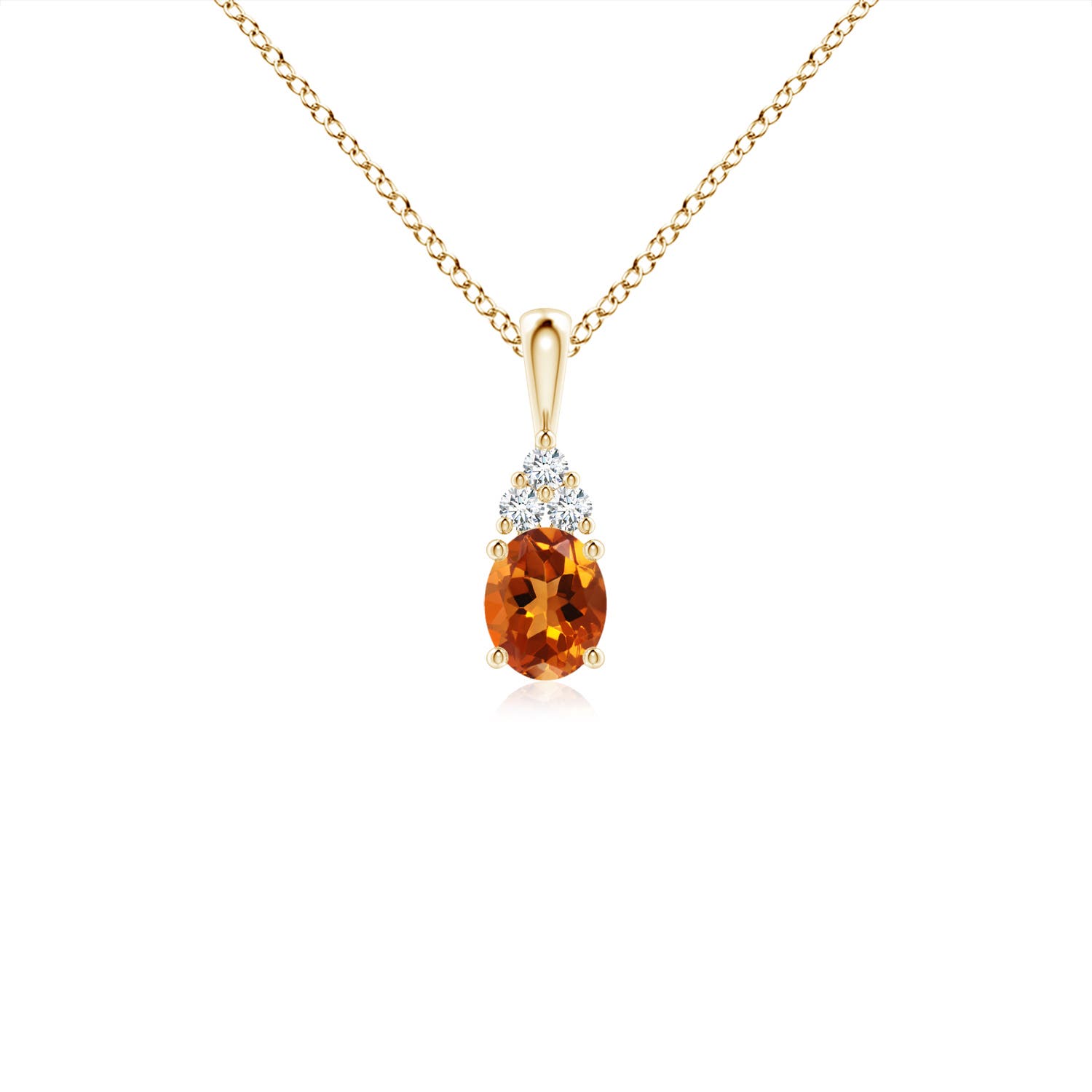 AAAA - Citrine / 0.34 CT / 14 KT Yellow Gold