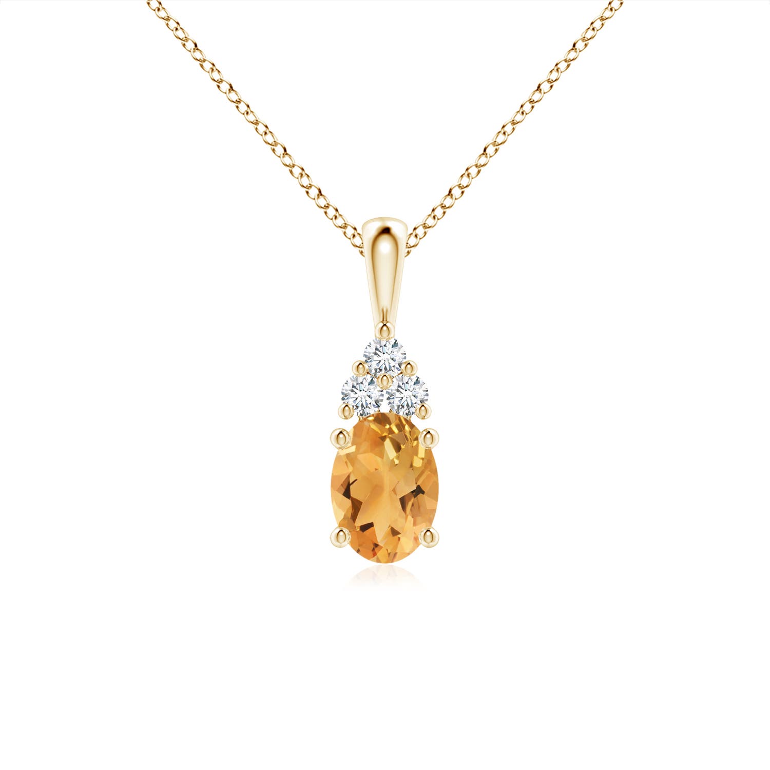 A - Citrine / 0.86 CT / 14 KT Yellow Gold