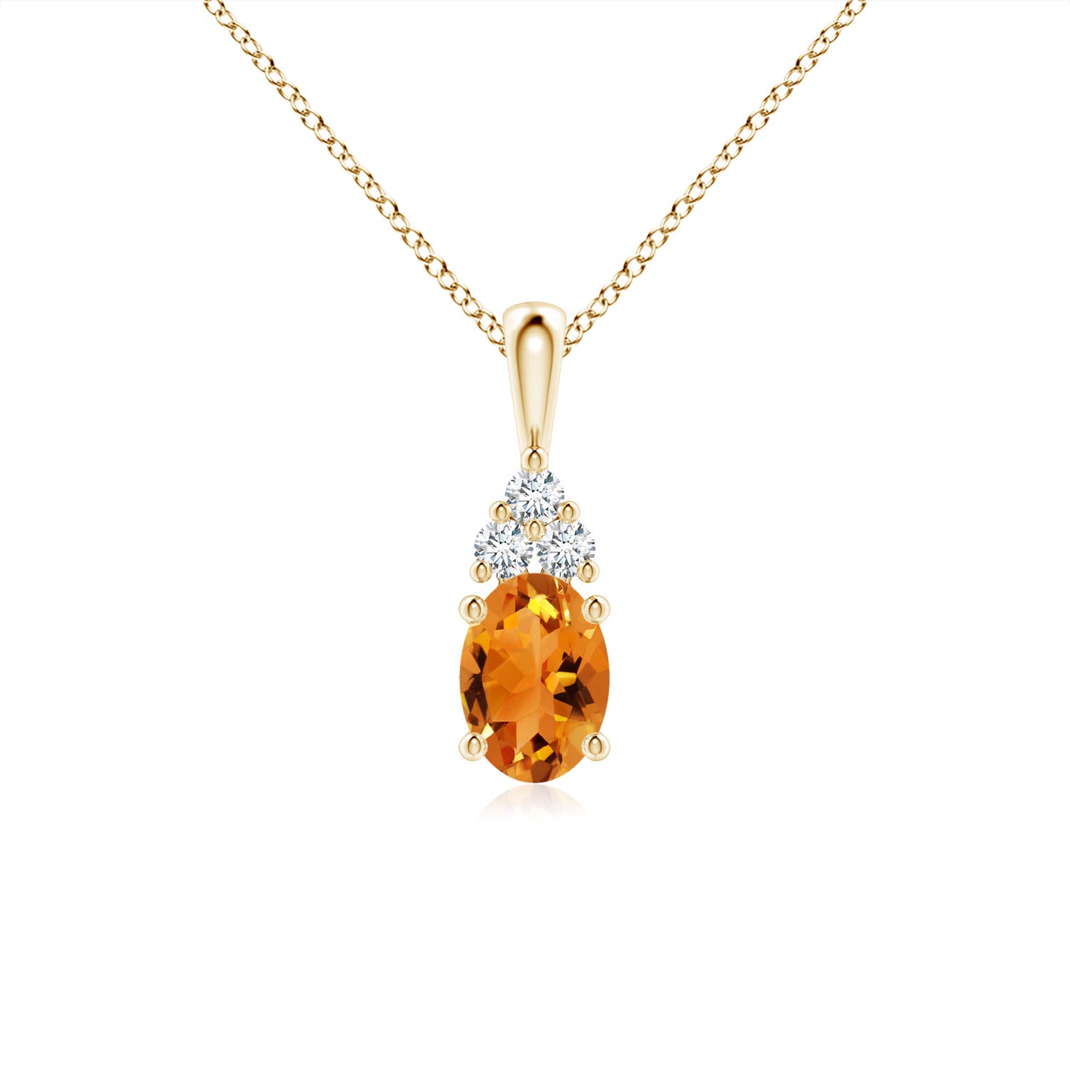 AAA - Citrine / 0.86 CT / 14 KT Yellow Gold