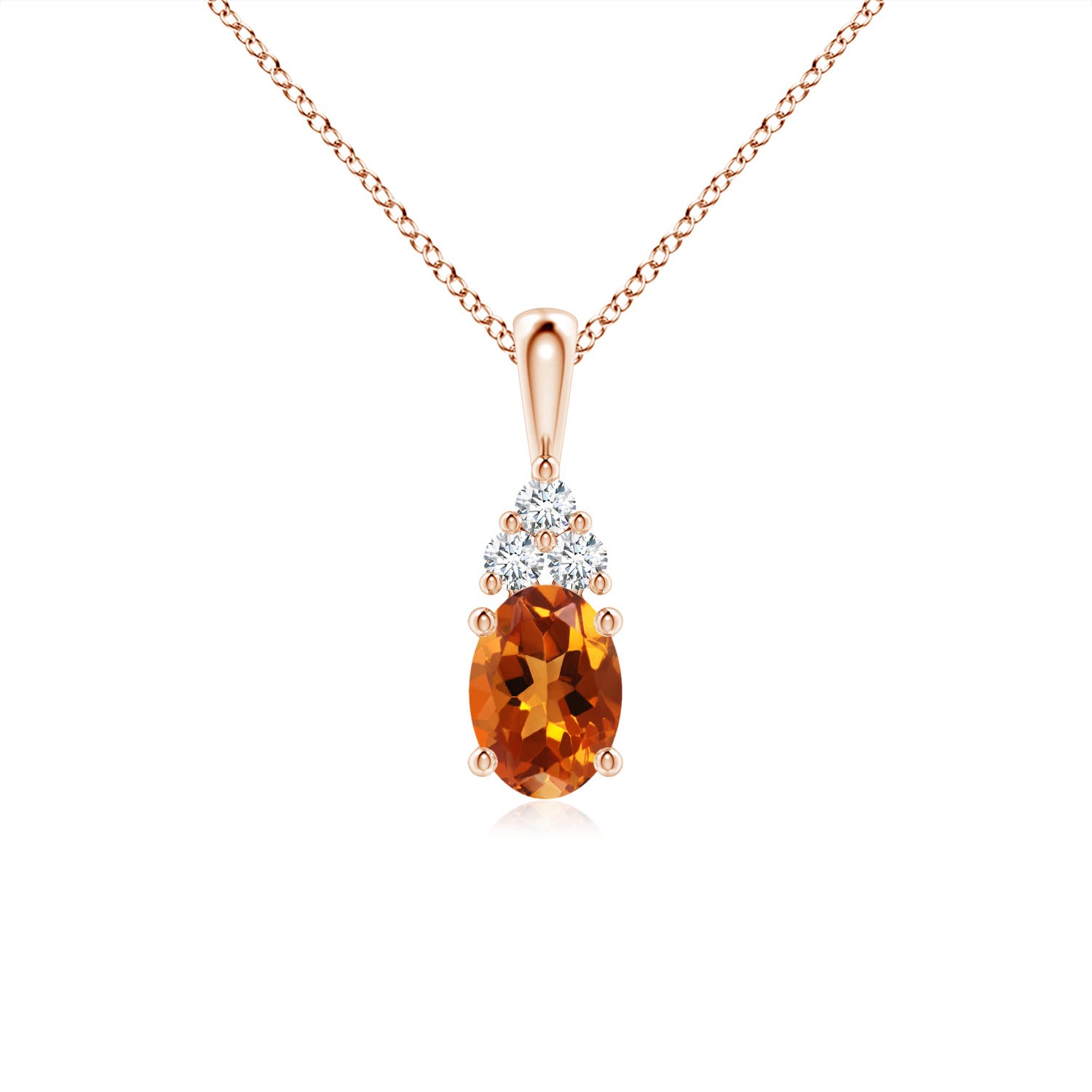 AAAA - Citrine / 0.86 CT / 14 KT Rose Gold