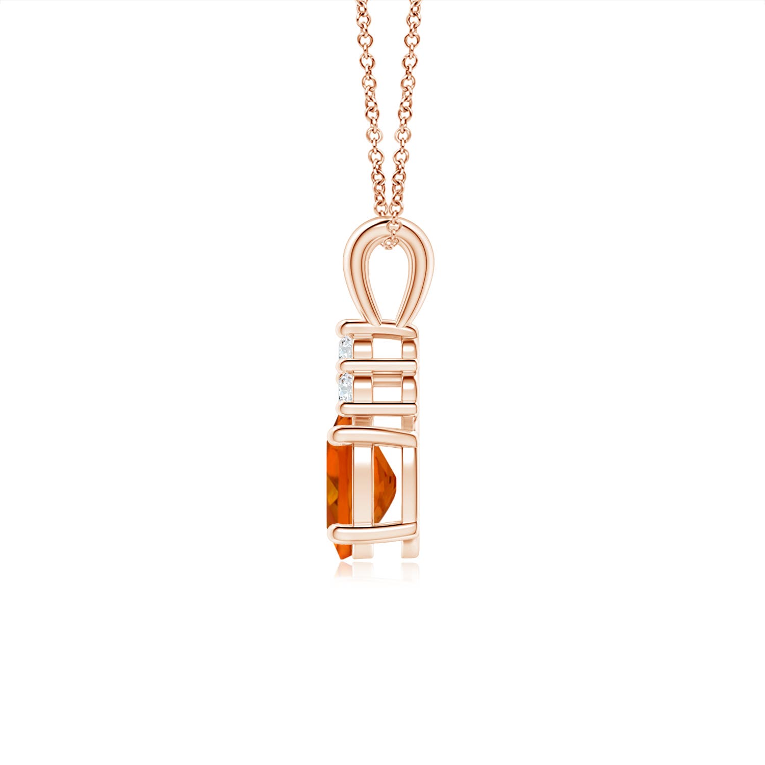 AAAA - Citrine / 0.86 CT / 14 KT Rose Gold