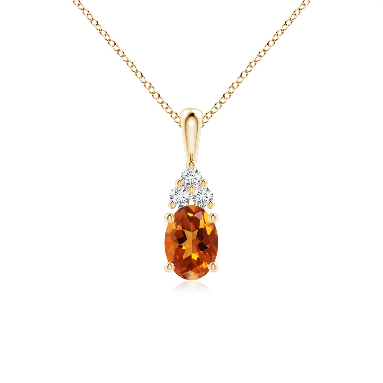 AAAA - Citrine / 0.86 CT / 14 KT Yellow Gold