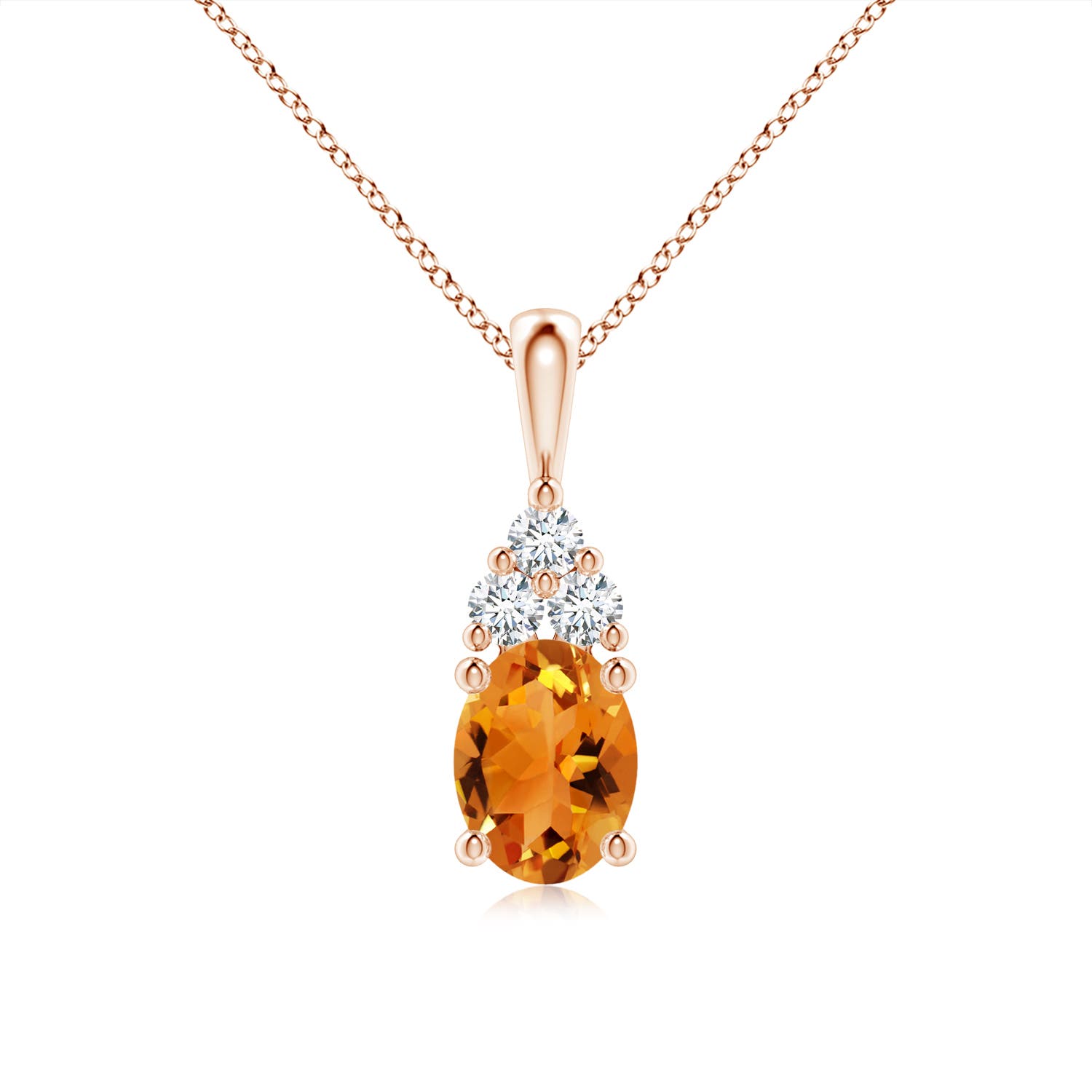 AAA - Citrine / 1.31 CT / 14 KT Rose Gold