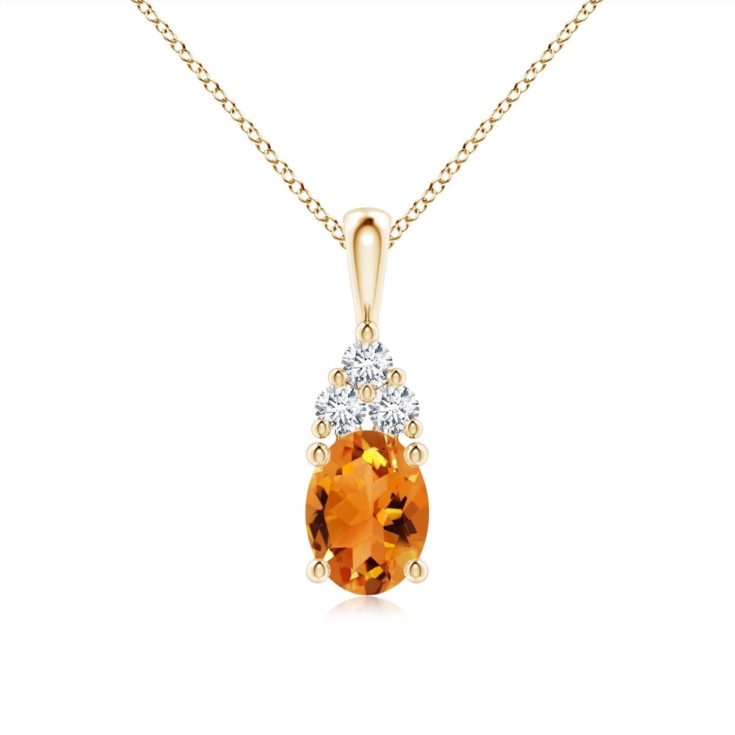 AAA - Citrine / 1.31 CT / 14 KT Yellow Gold