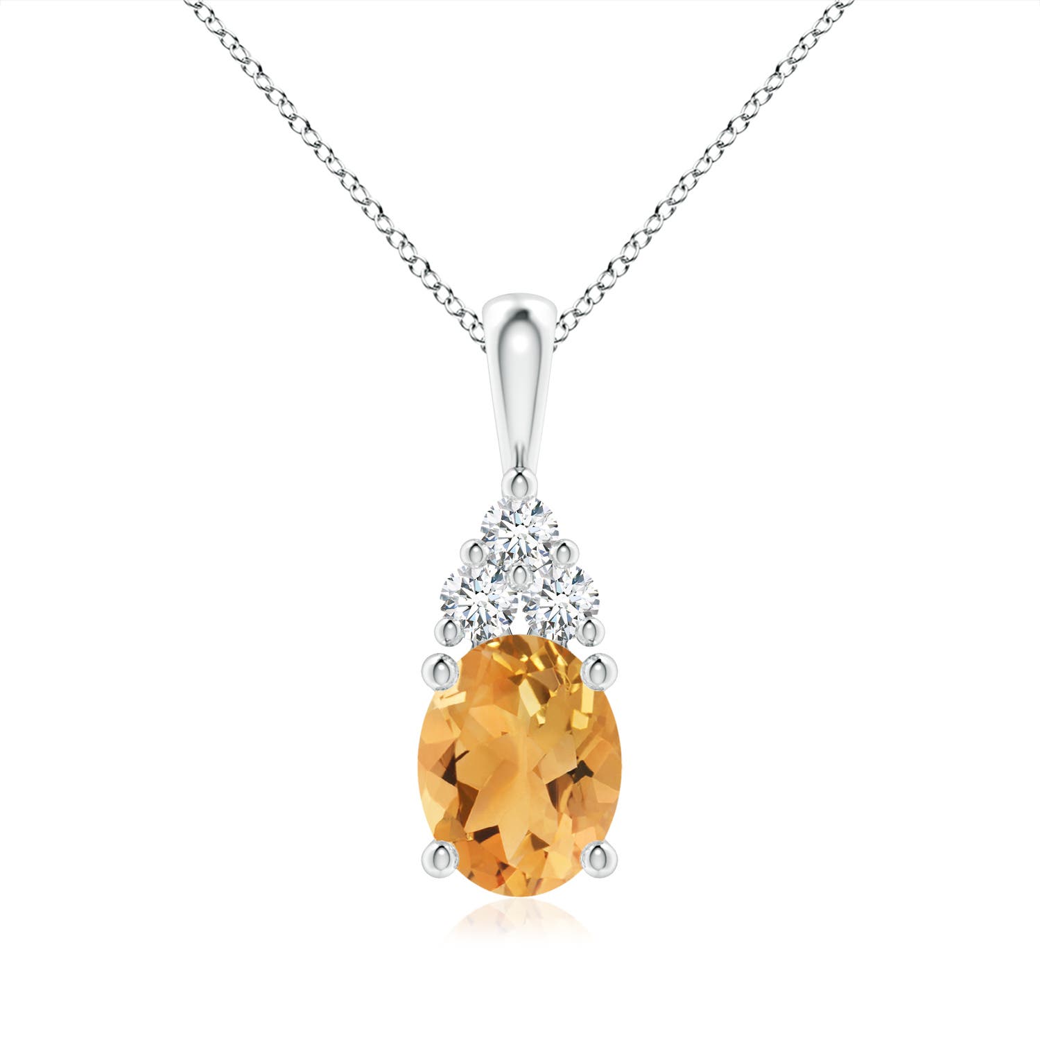 A - Citrine / 1.88 CT / 14 KT White Gold