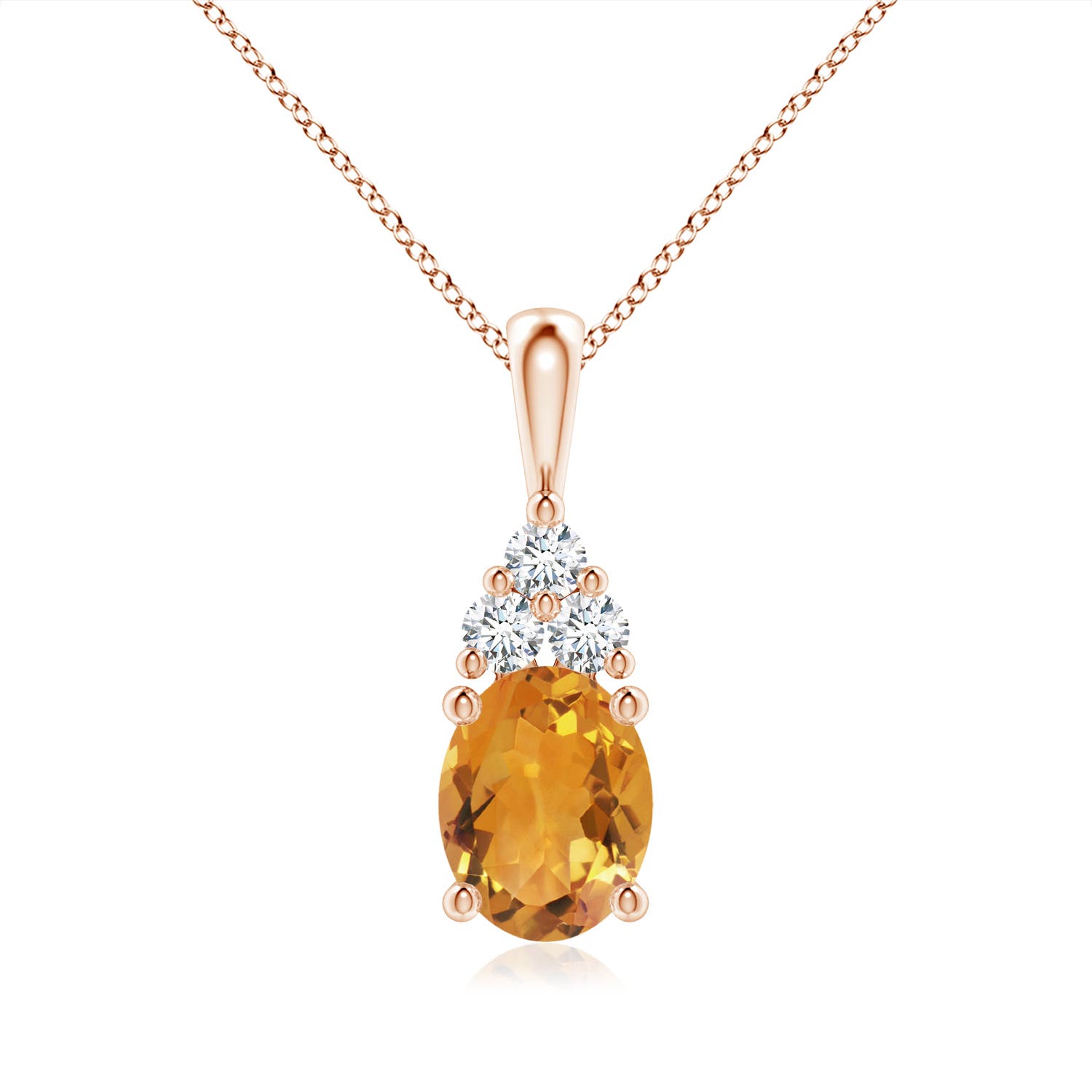 AA - Citrine / 1.88 CT / 14 KT Rose Gold