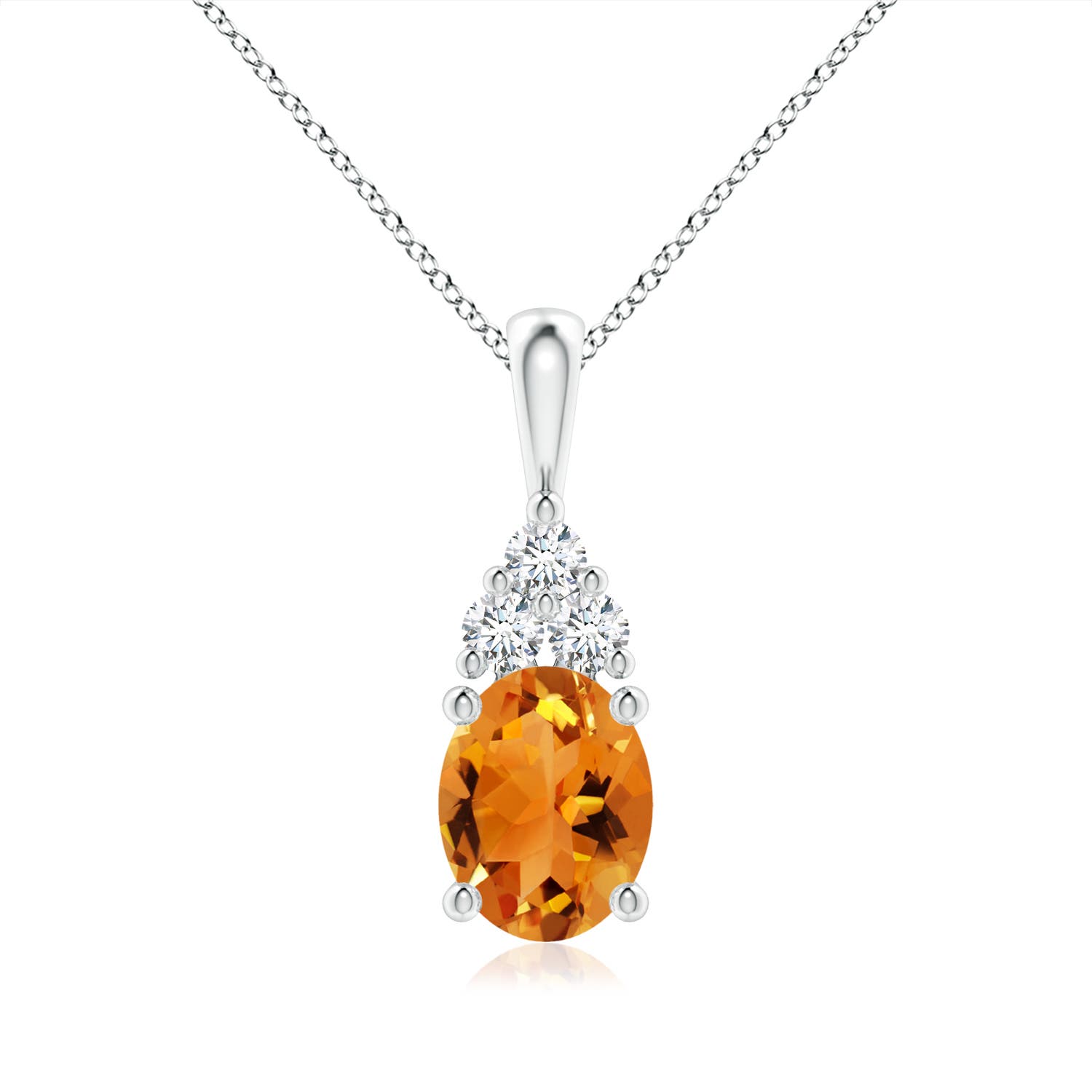 AAA - Citrine / 1.88 CT / 14 KT White Gold