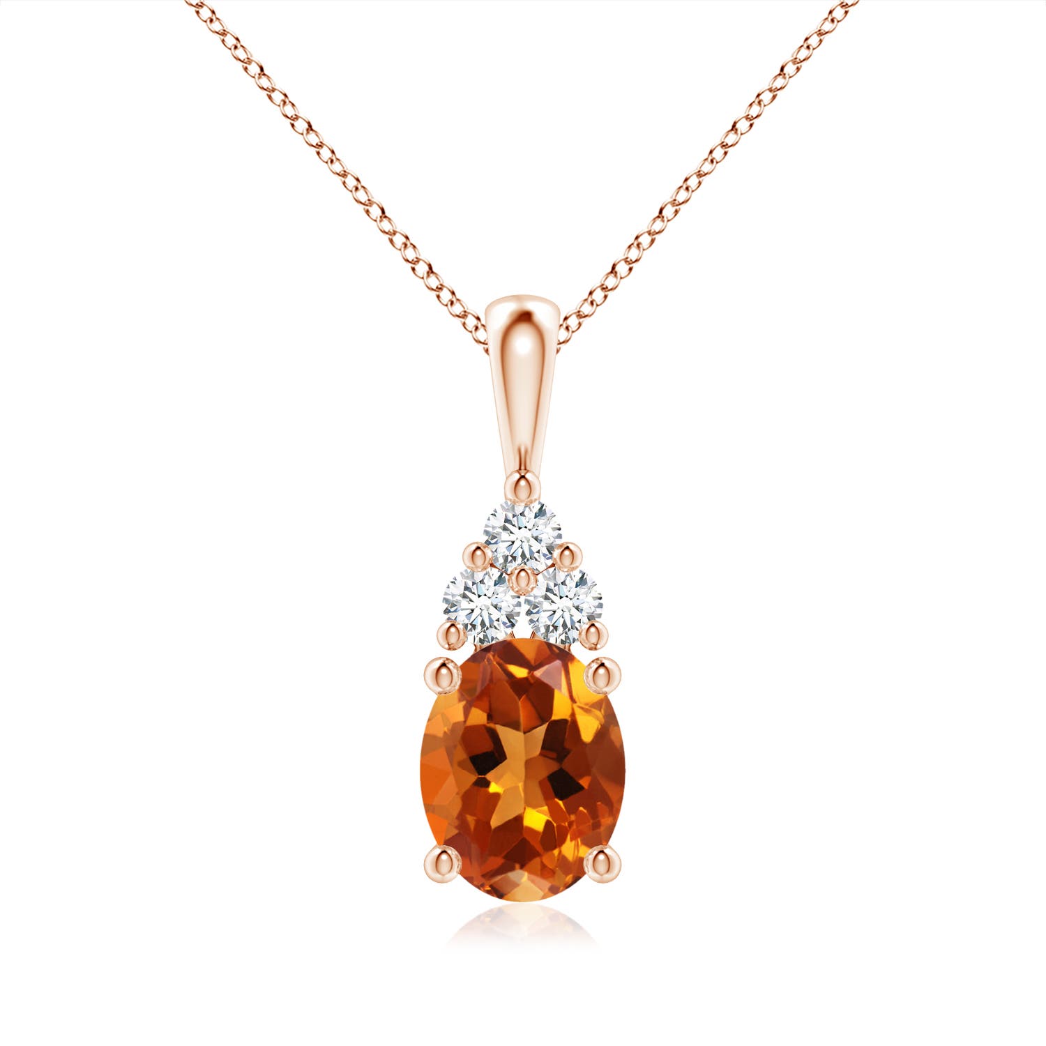 AAAA - Citrine / 1.88 CT / 14 KT Rose Gold