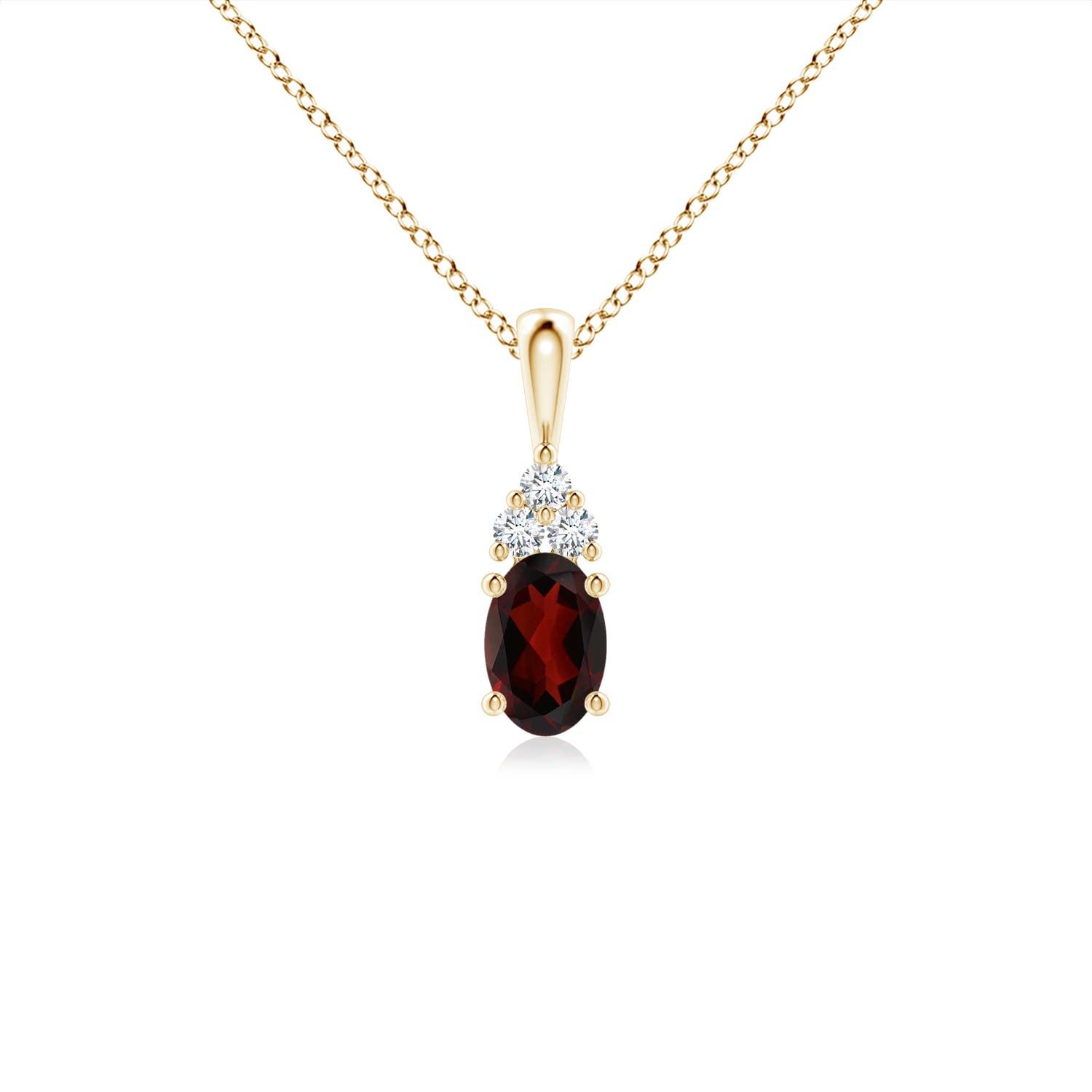 AA - Garnet / 0.61 CT / 14 KT Yellow Gold