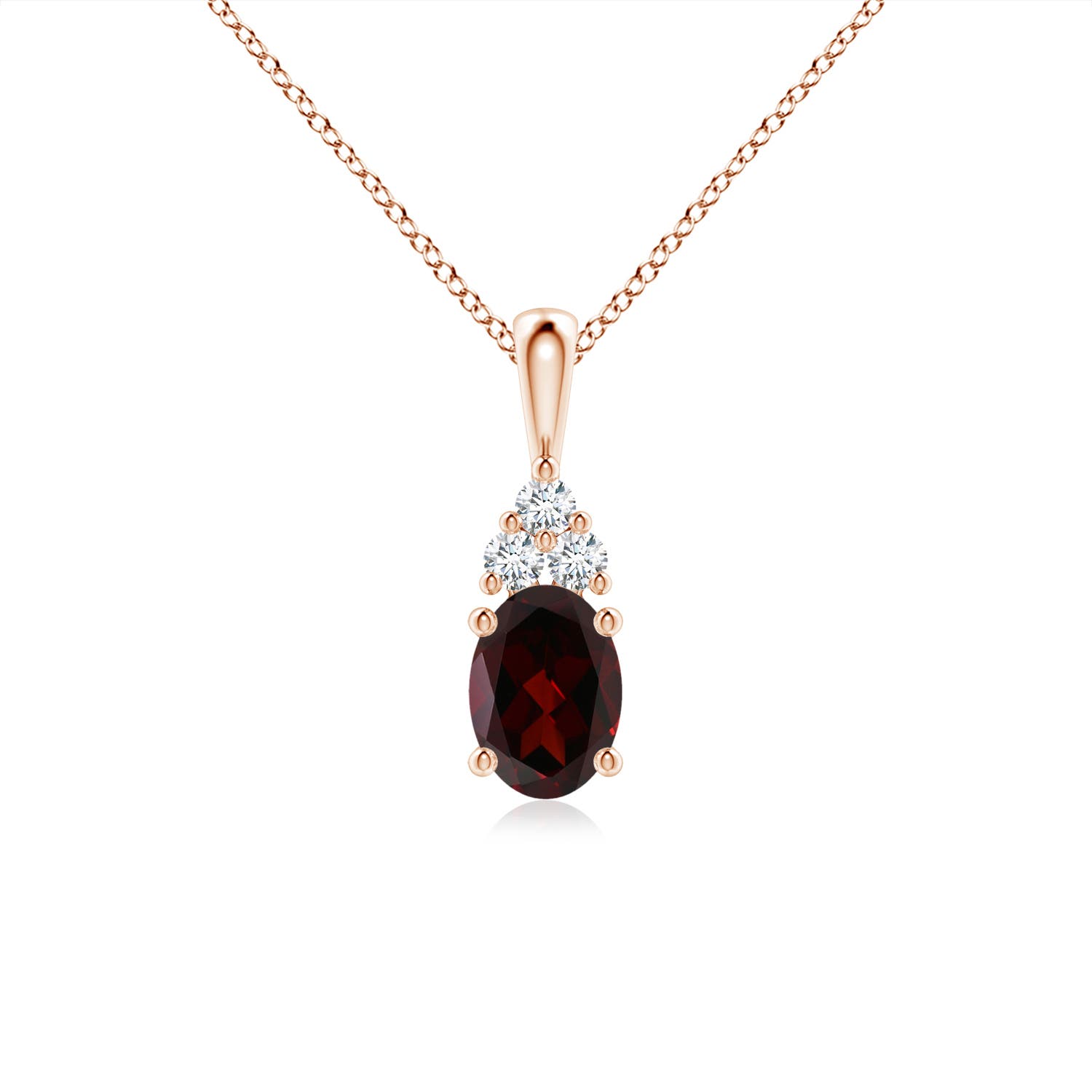 A - Garnet / 1.01 CT / 14 KT Rose Gold