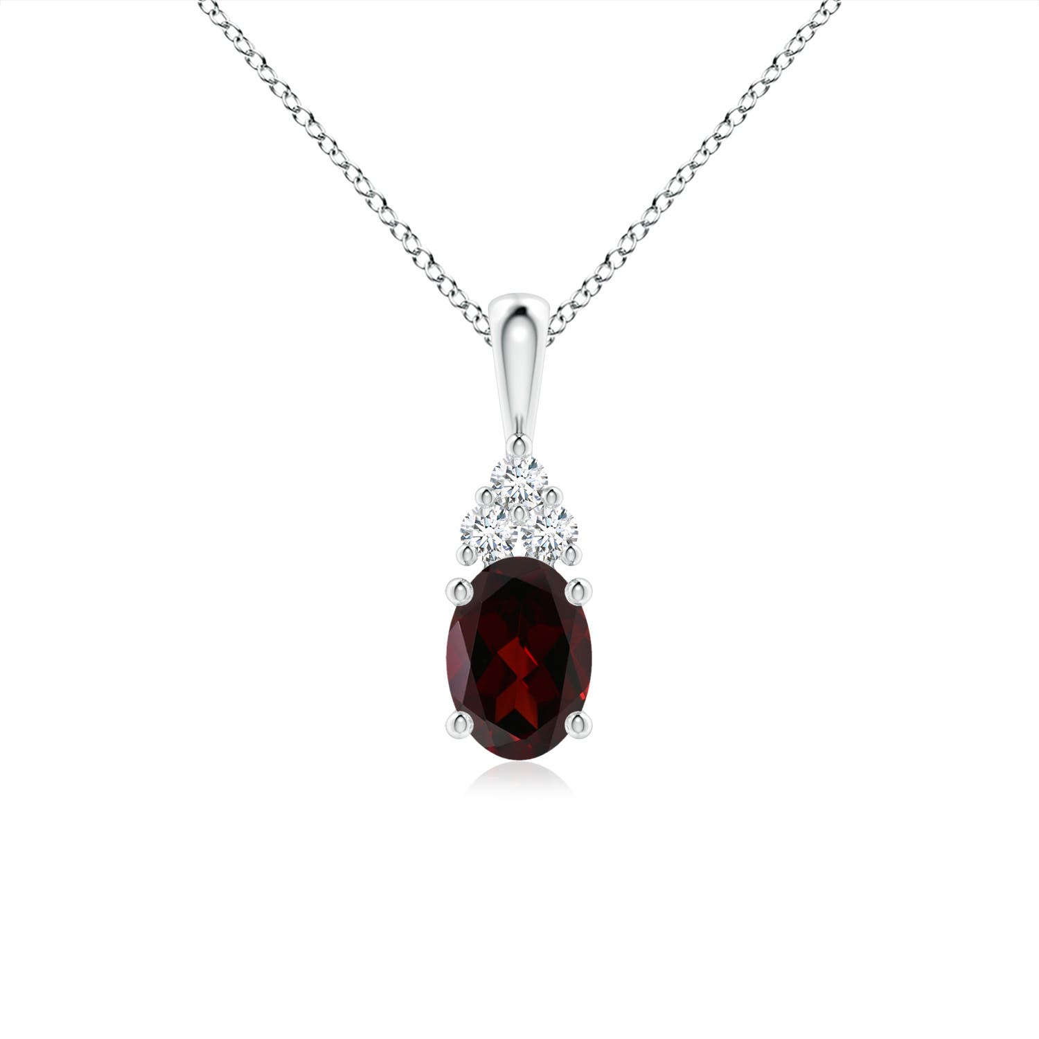 A - Garnet / 1.01 CT / 14 KT White Gold