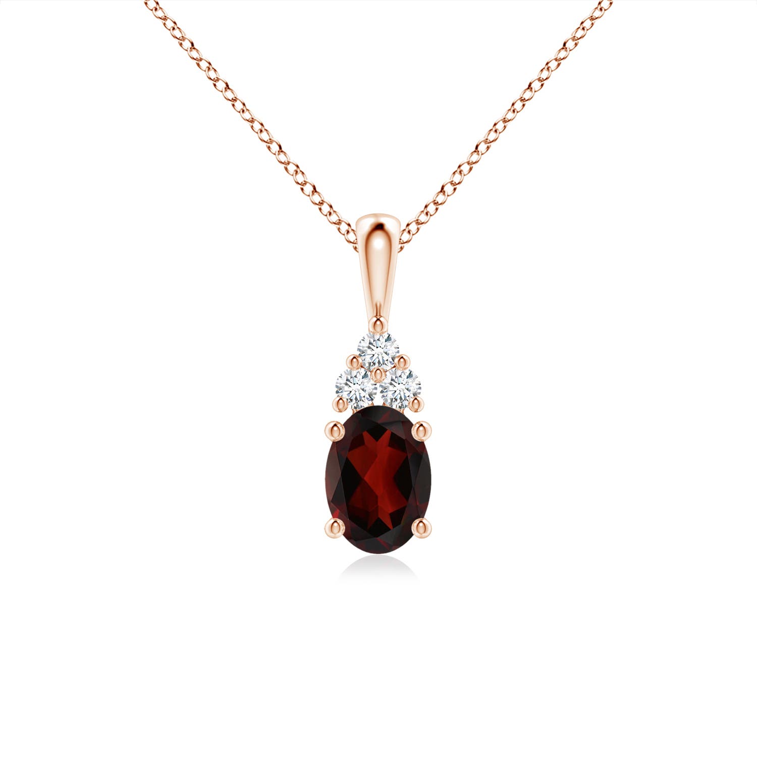 AA - Garnet / 1.01 CT / 14 KT Rose Gold